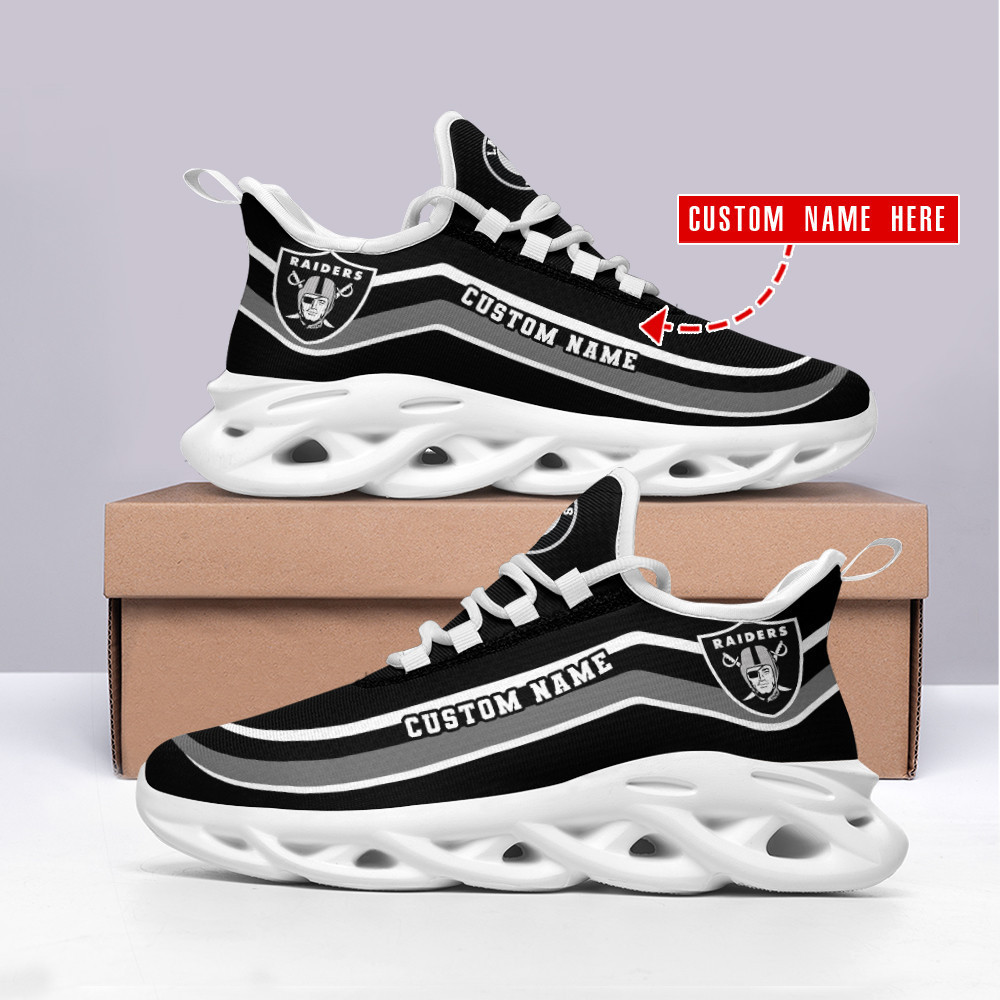 JWFancy Las Vegas Raiders NFL Max Soul Shoes Sneakers For Men And Women