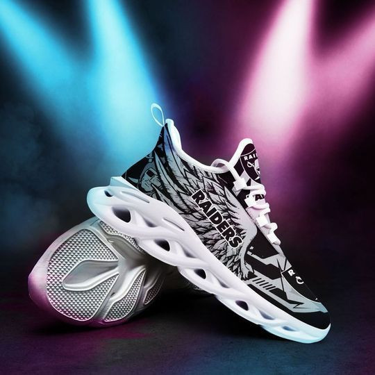 JWFancy Las Vegas Raiders NFL Max Soul Shoes Sneakers For Men And Women