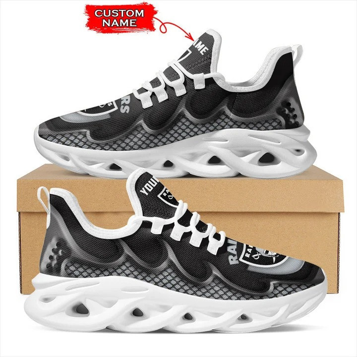 JWFancy Las Vegas Raiders NFL Max Soul Shoes Sneakers For Men And Women