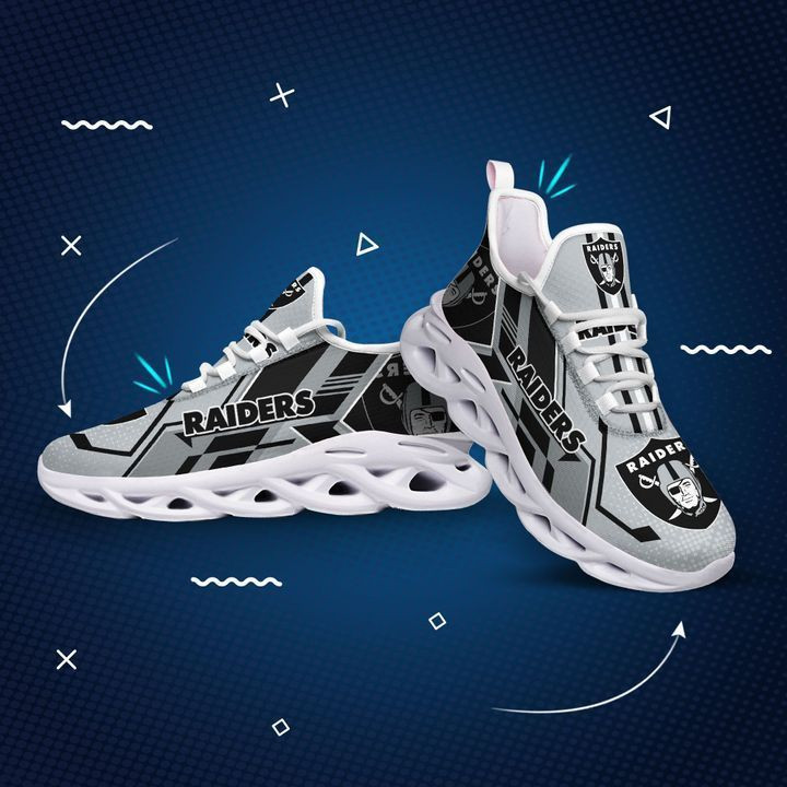 JWFancy Las Vegas Raiders NFL Max Soul Shoes Sneakers For Men And Women