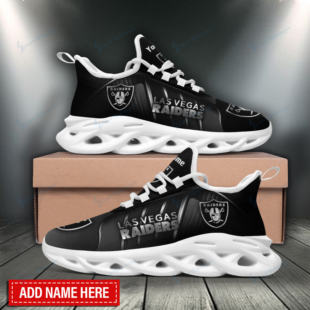 JWFancy Las Vegas Raiders NFL Max Soul Shoes Sneakers For Men And Women