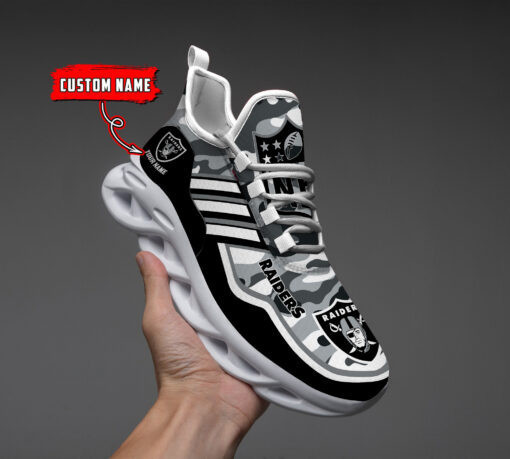 JWFancy Las Vegas Raiders NFL Max Soul Shoes Sneakers For Men And Women
