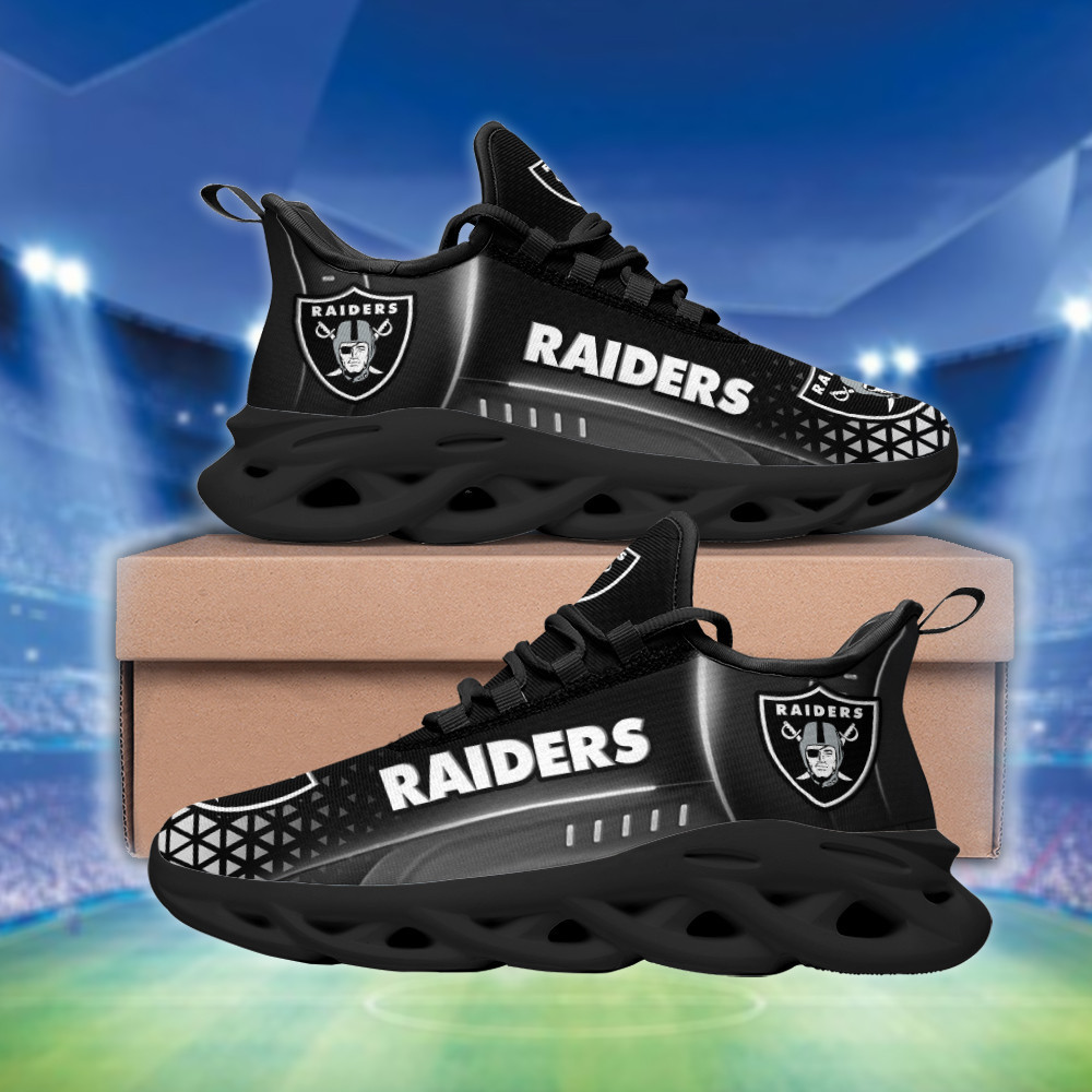 JWFancy Las Vegas Raiders NFL Max Soul Shoes Sneakers For Men And Women