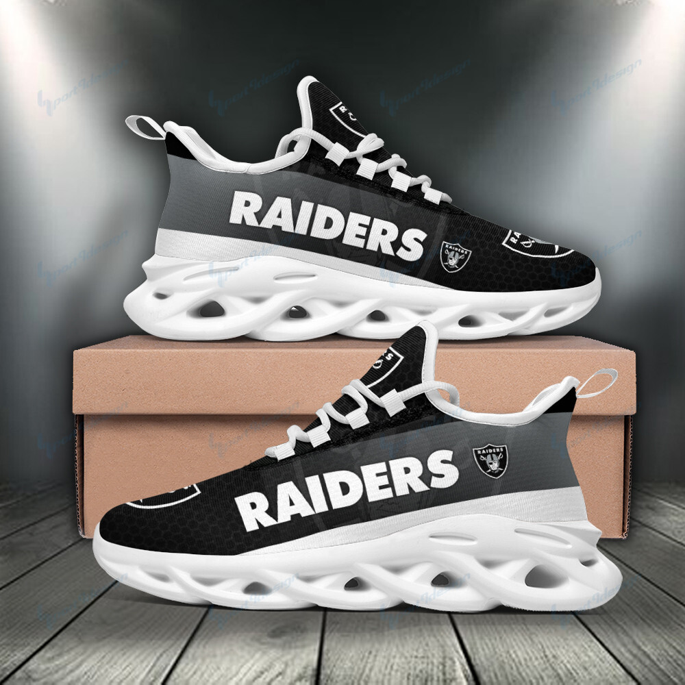 JWFancy Las Vegas Raiders NFL Max Soul Shoes Sneakers For Men And Women