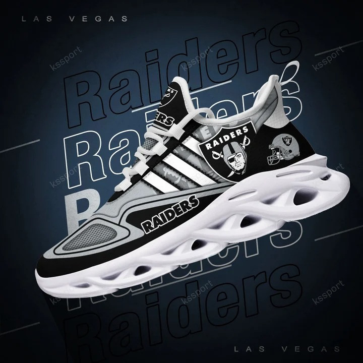 JWFancy Las Vegas Raiders NFL Max Soul Shoes Sneakers For Men And Women