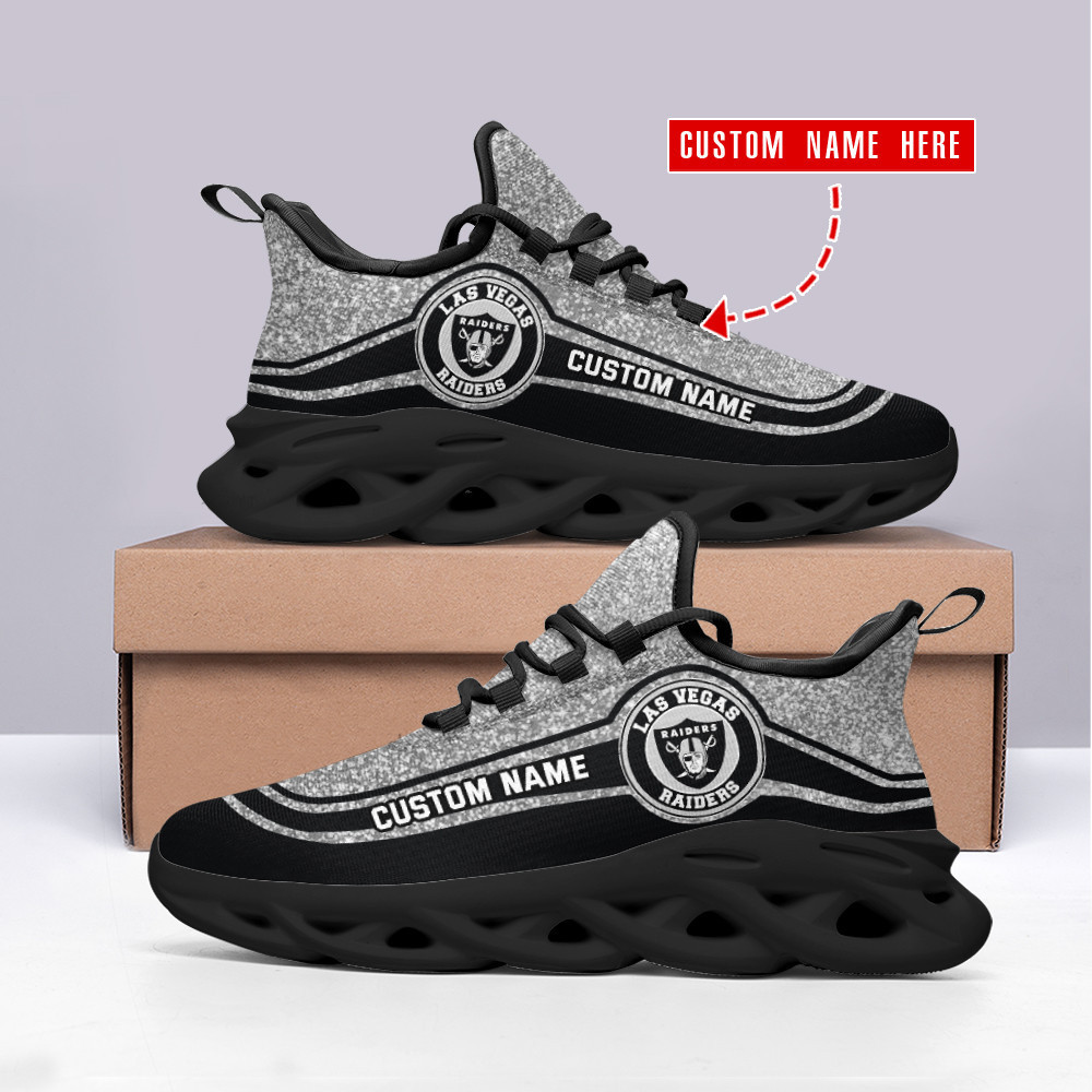 JWFancy Las Vegas Raiders NFL Max Soul Shoes Sneakers For Men And Women