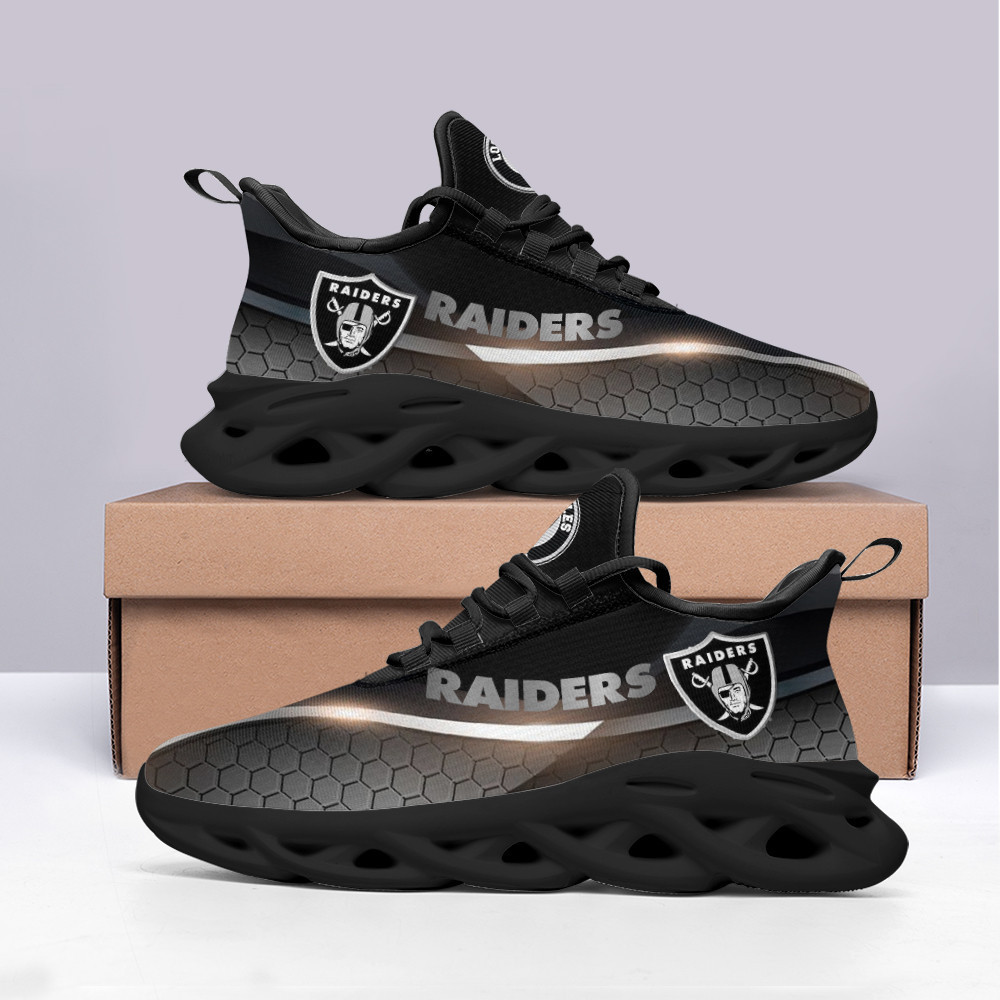 JWFancy Las Vegas Raiders NFL Max Soul Shoes Sneakers For Men And Women