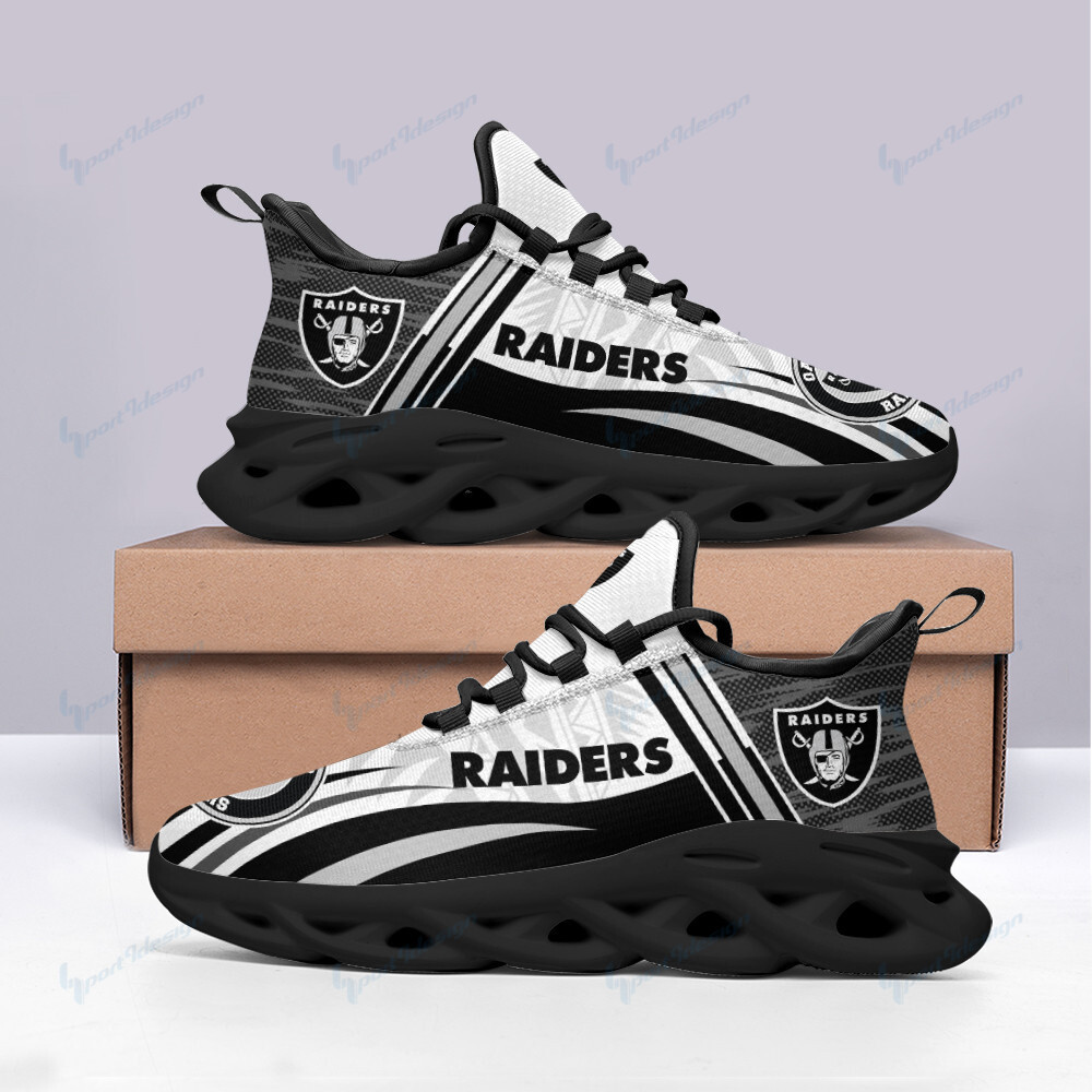 JWFancy Las Vegas Raiders NFL Max Soul Shoes Sneakers For Men And Women