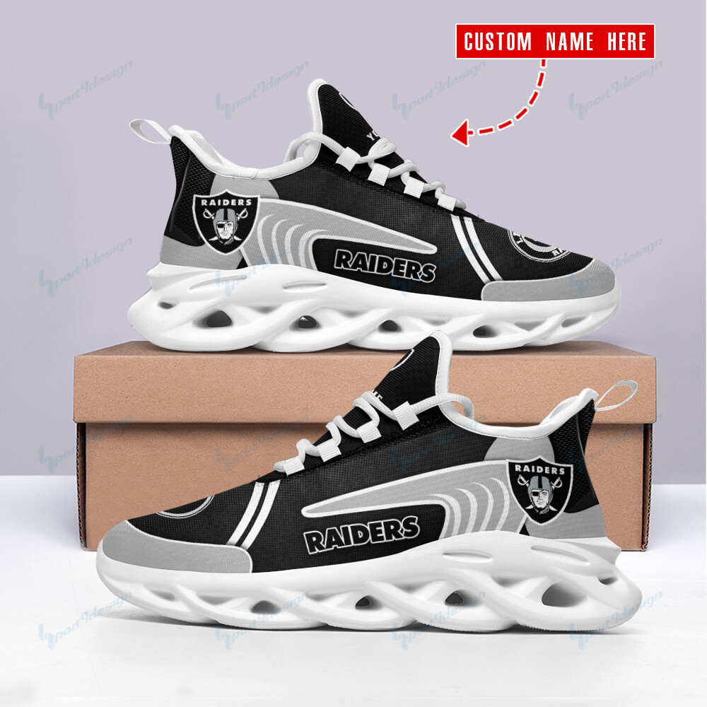 JWFancy Las Vegas Raiders NFL Max Soul Shoes Sneakers For Men And Women