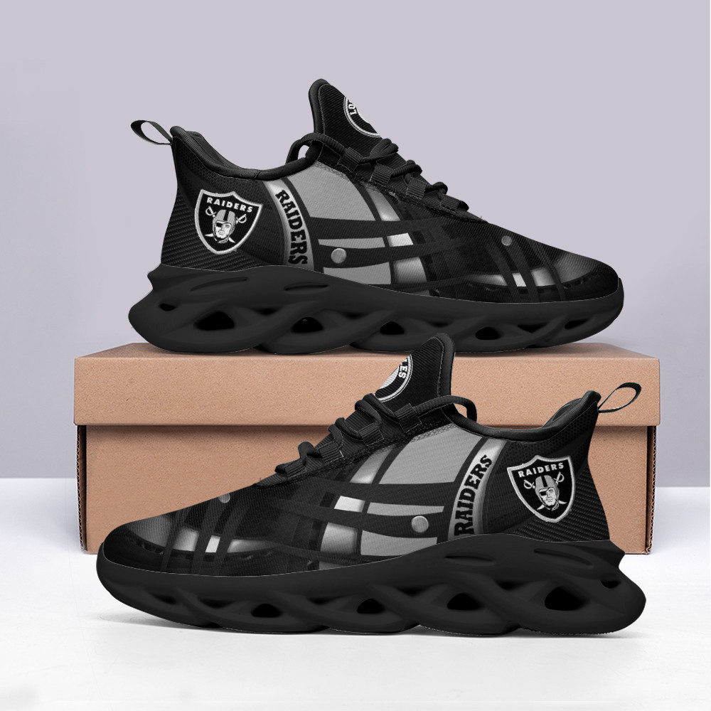 JWFancy Las Vegas Raiders NFL Max Soul Shoes Sneakers For Men And Women