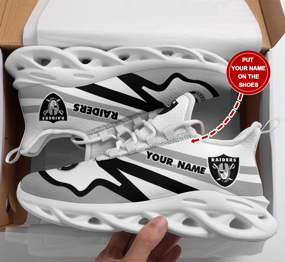 JWFancy Las Vegas Raiders NFL Max Soul Shoes Sneakers For Men And Women