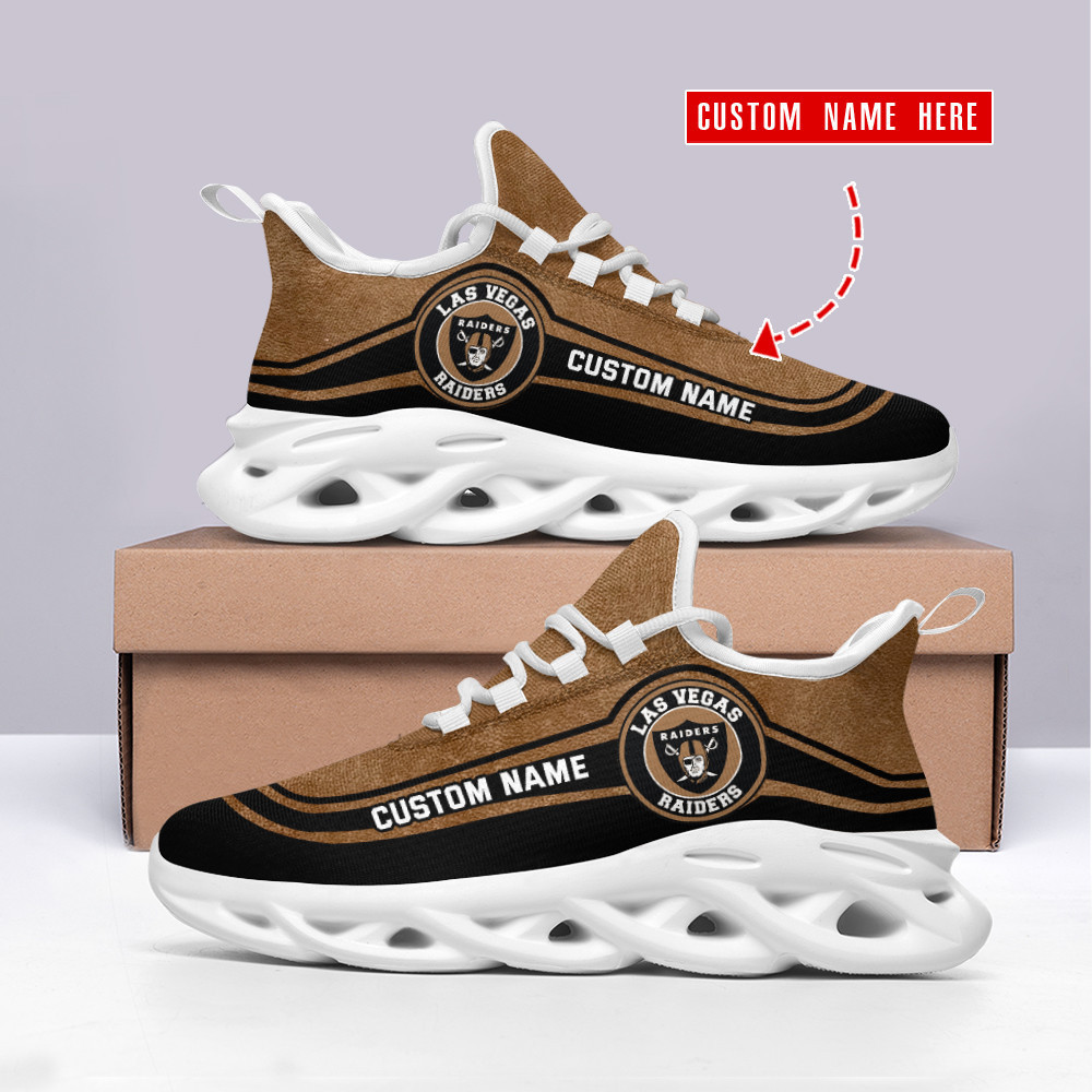 JWFancy Las Vegas Raiders NFL Max Soul Shoes Sneakers For Men And Women