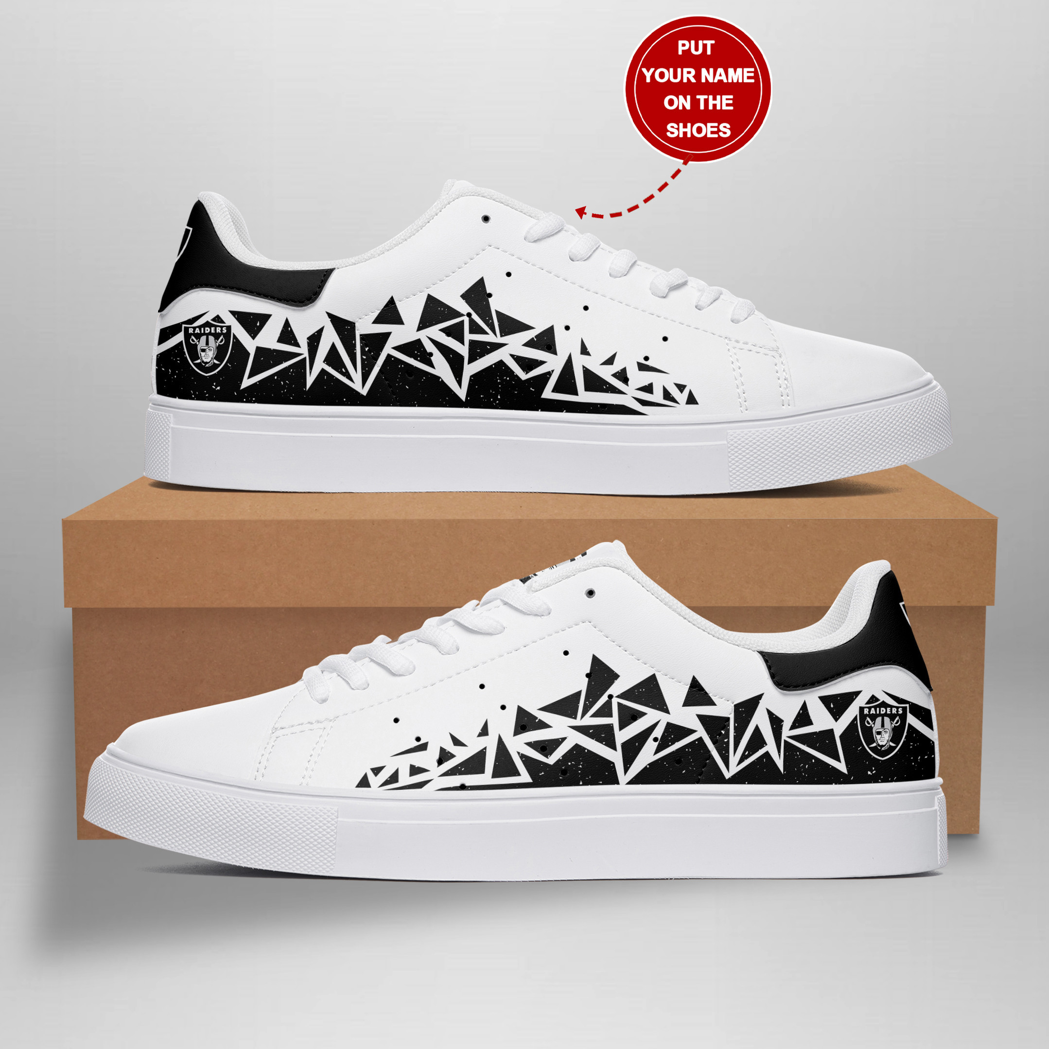 JWFancy Las Vegas Raiders Skate Stan Shoes Sneakes For Men And Women