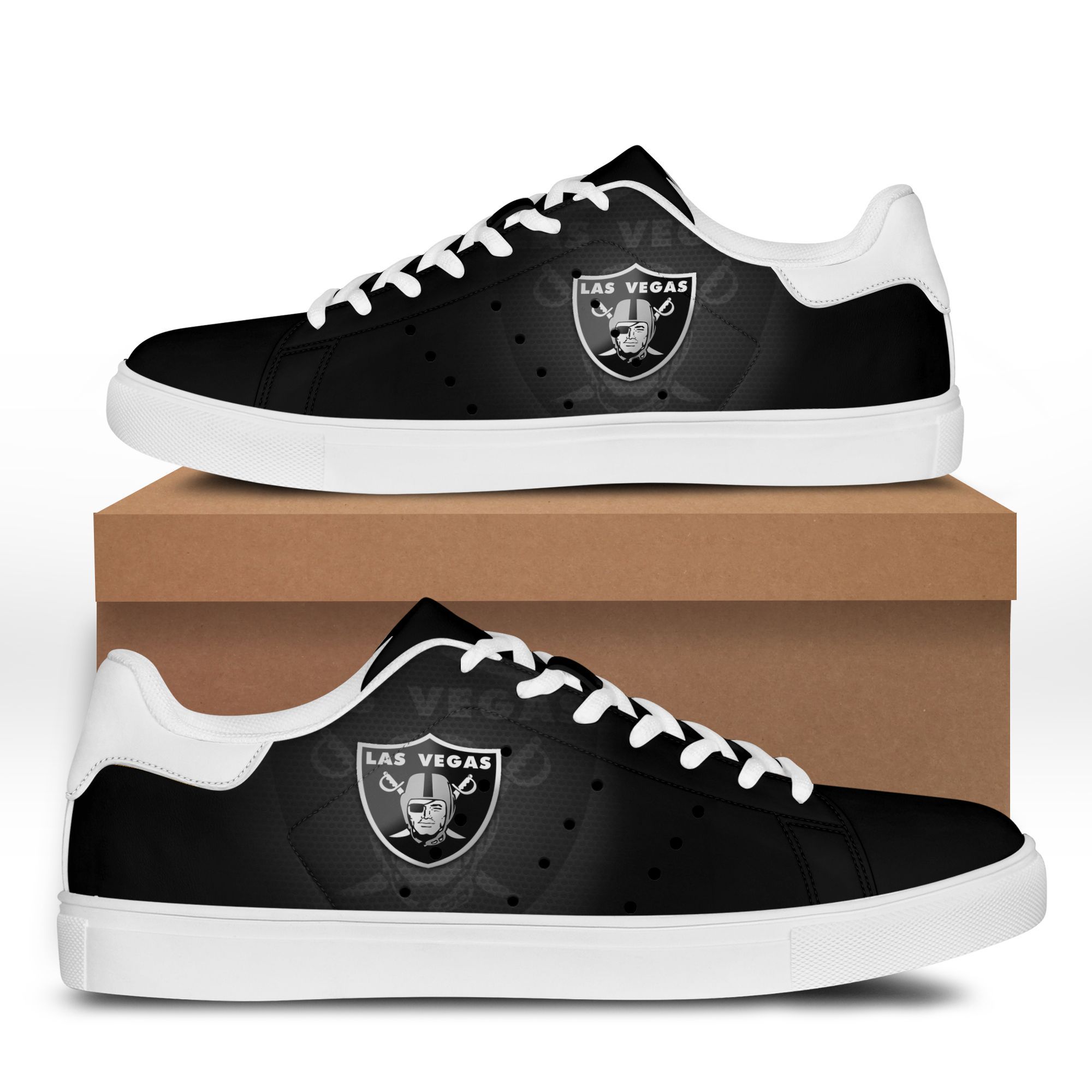 JWFancy Las Vegas Raiders Skate Stan Shoes Sneakes For Men And Women