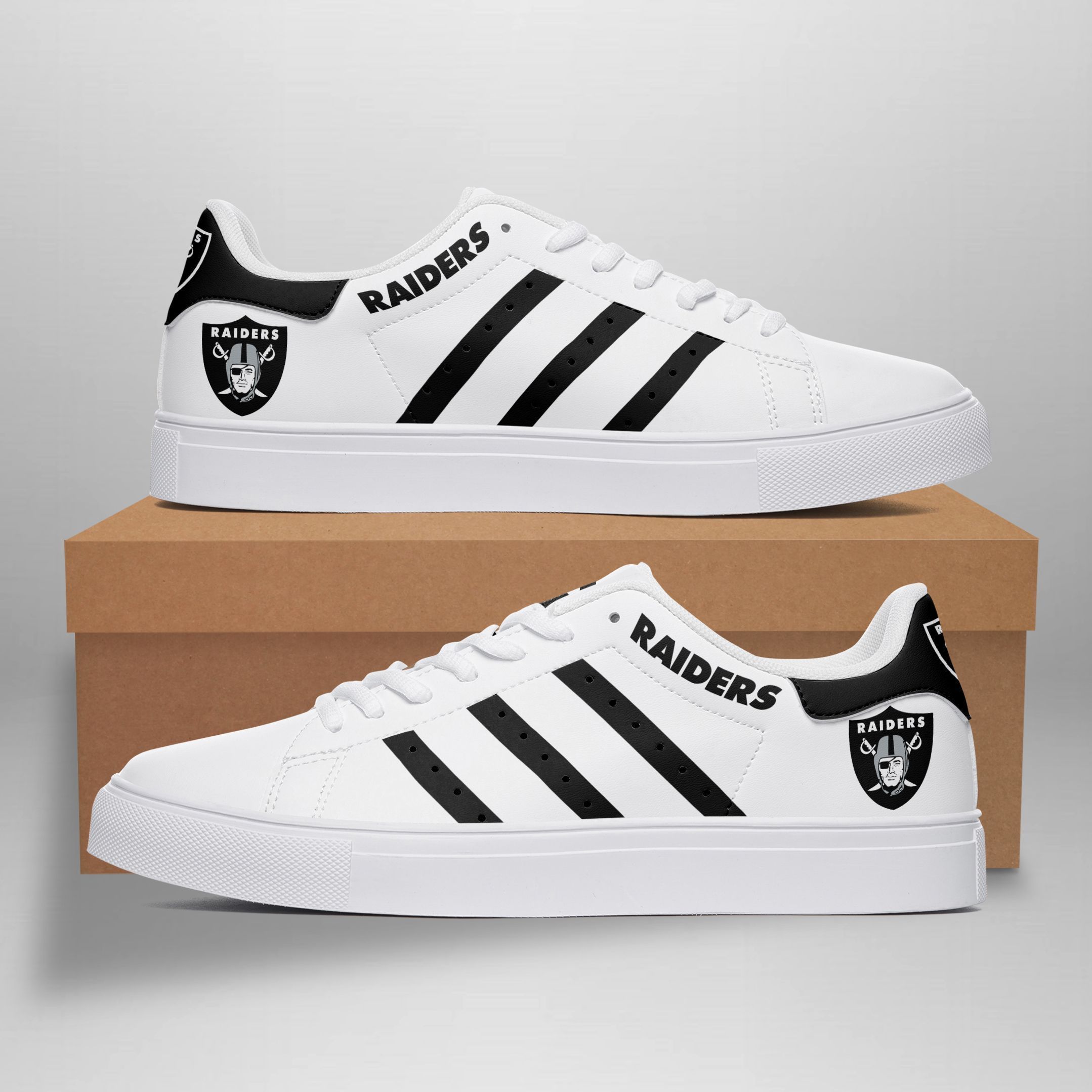 JWFancy Las Vegas Raiders Skate Stan Shoes Sneakes For Men And Women