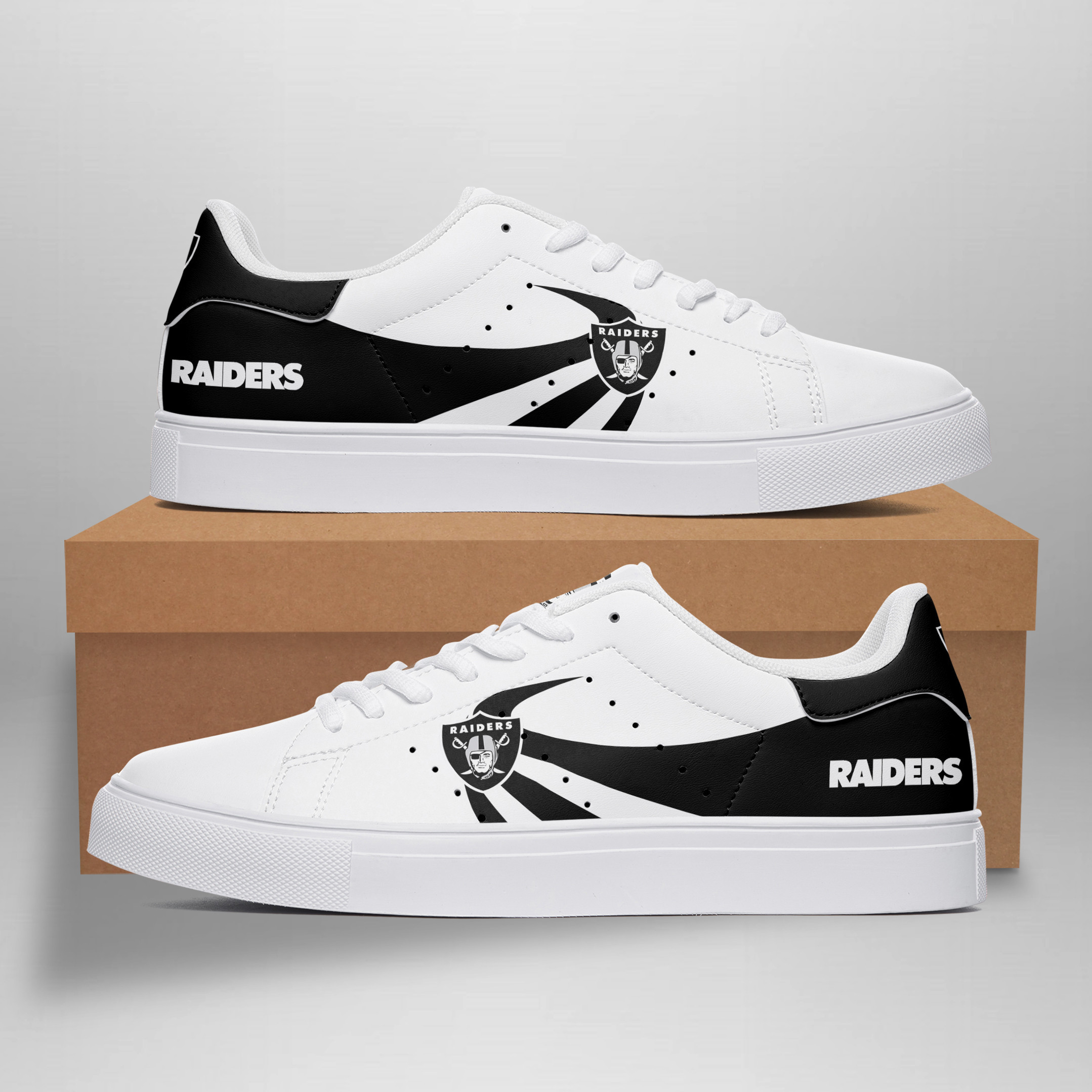 JWFancy Las Vegas Raiders Skate Stan Shoes Sneakes For Men And Women