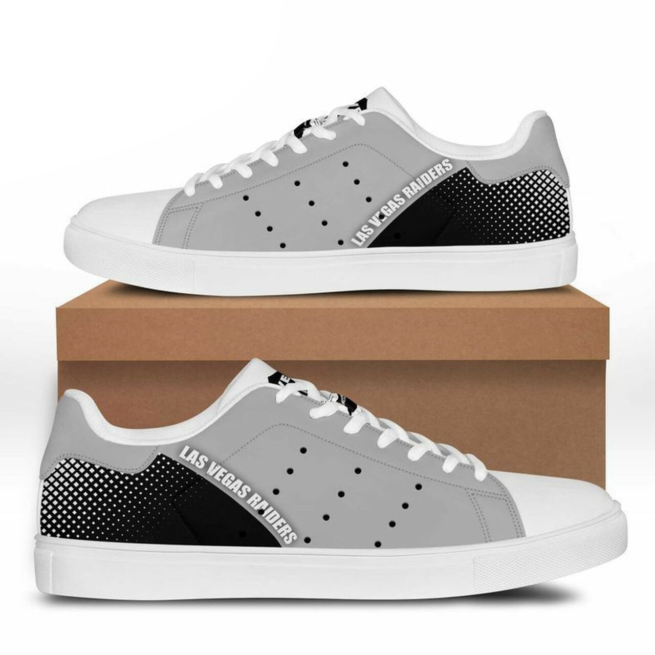 JWFancy Las Vegas Raiders Skate Stan Shoes Sneakes For Men And Women
