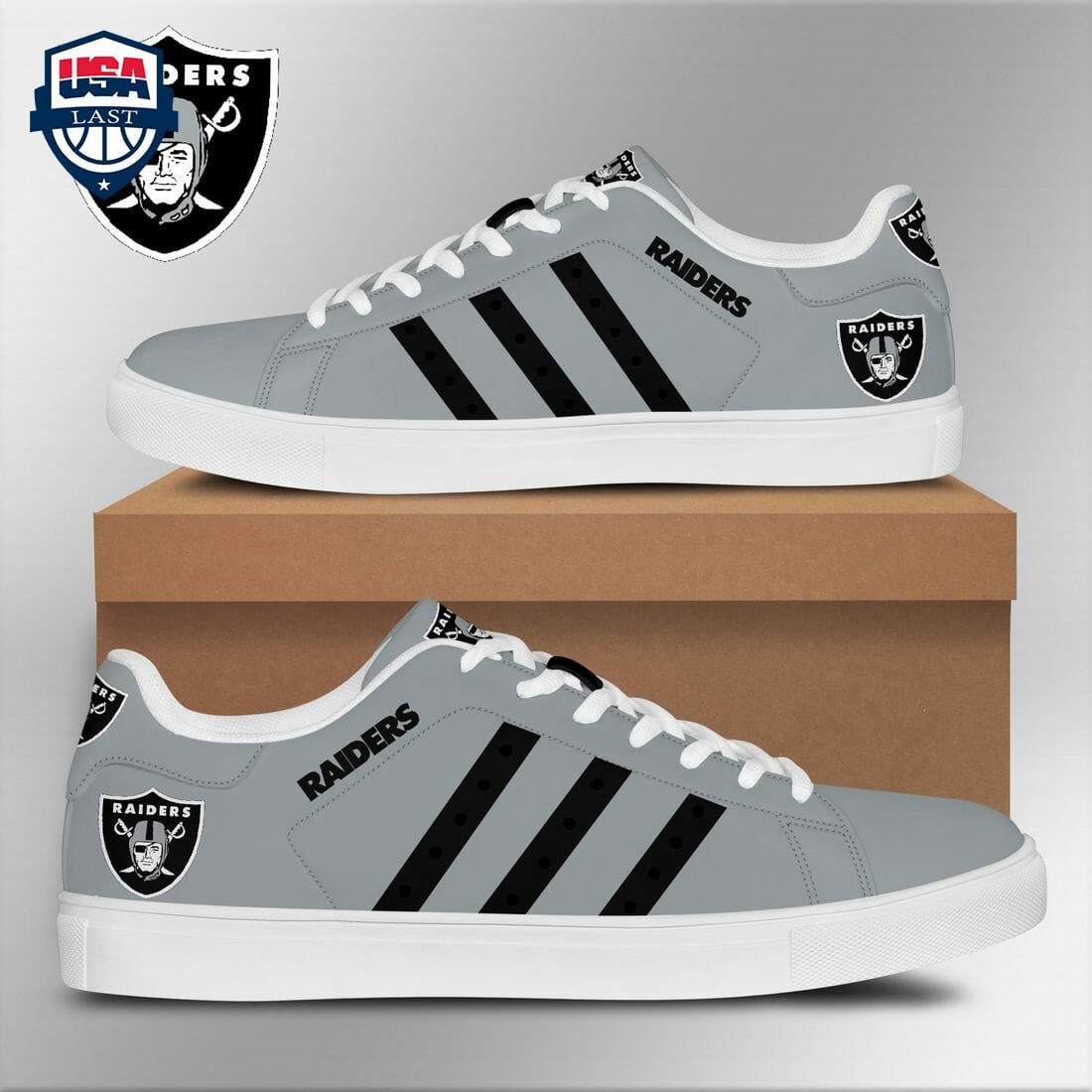 JWFancy Las Vegas Raiders Skate Stan Shoes Sneakes For Men And Women