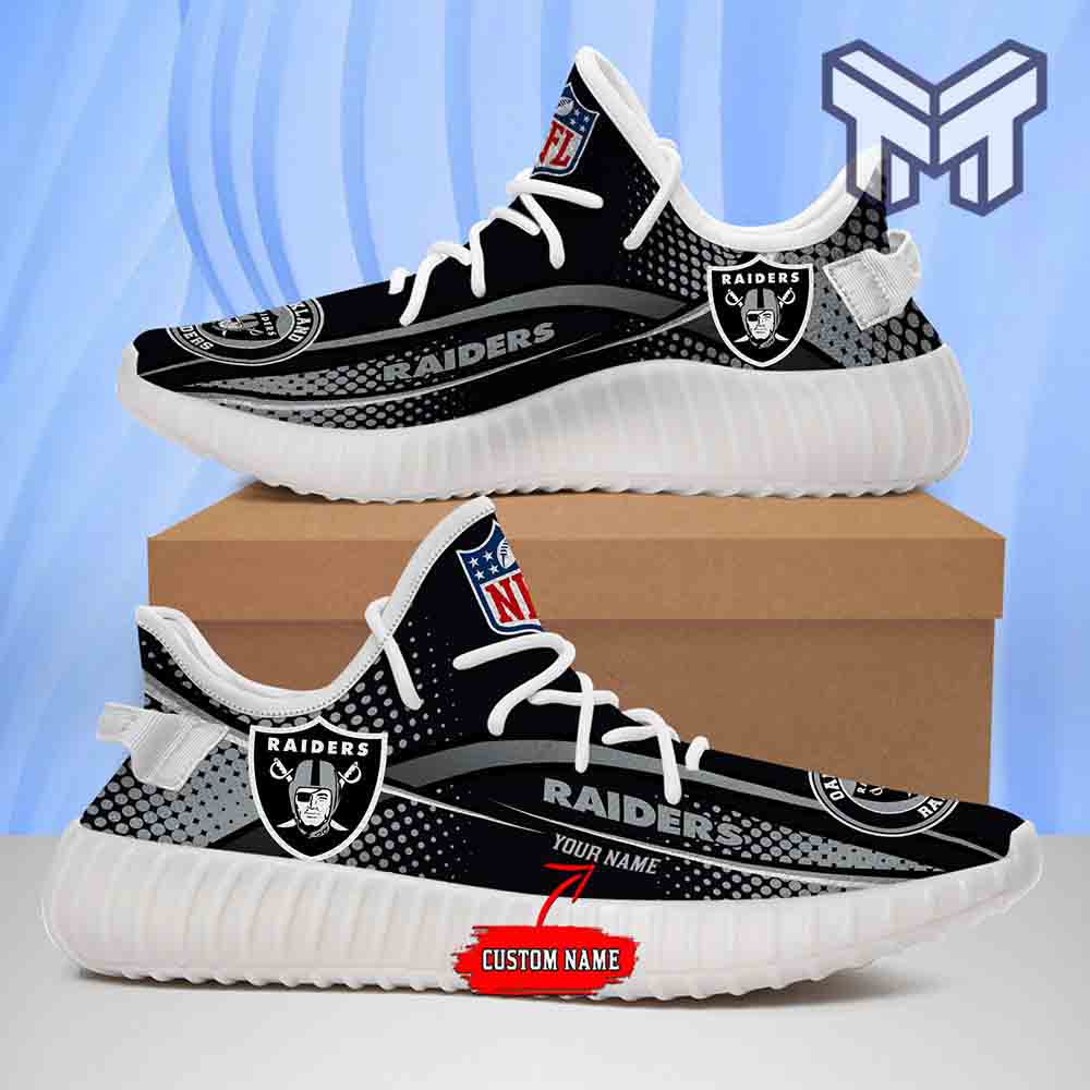 JWFancy Las Vegas Raiders Yeezy Boost Shoes For Men And Women