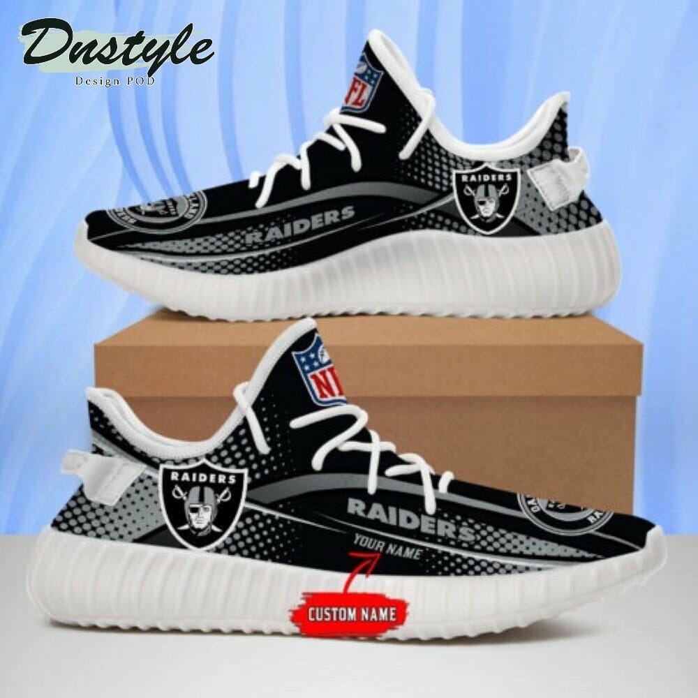 JWFancy Las Vegas Raiders Yeezy Boost Shoes For Men And Women
