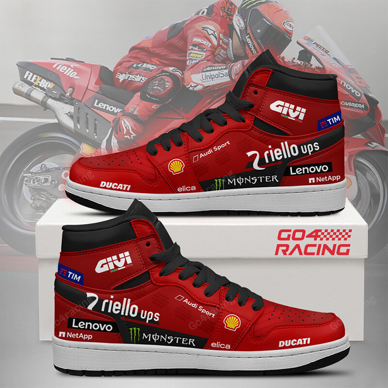 JWFancy Lcr Honda Castrol AJ1 High Sneakers Shoes For Men And Women