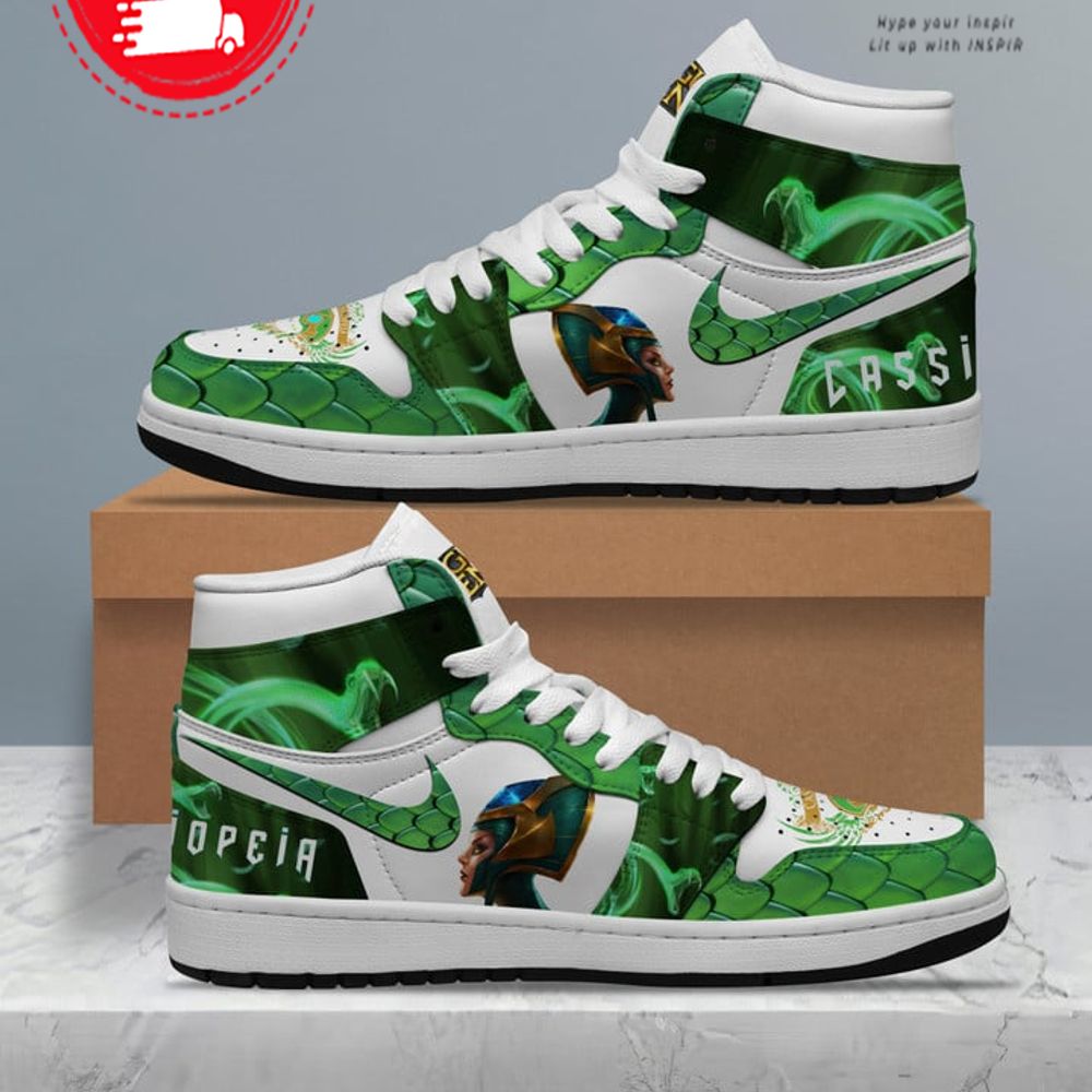 JWFancy League of Legends Cassiopeia AJ1 High Sneakers Shoes For Men And Women