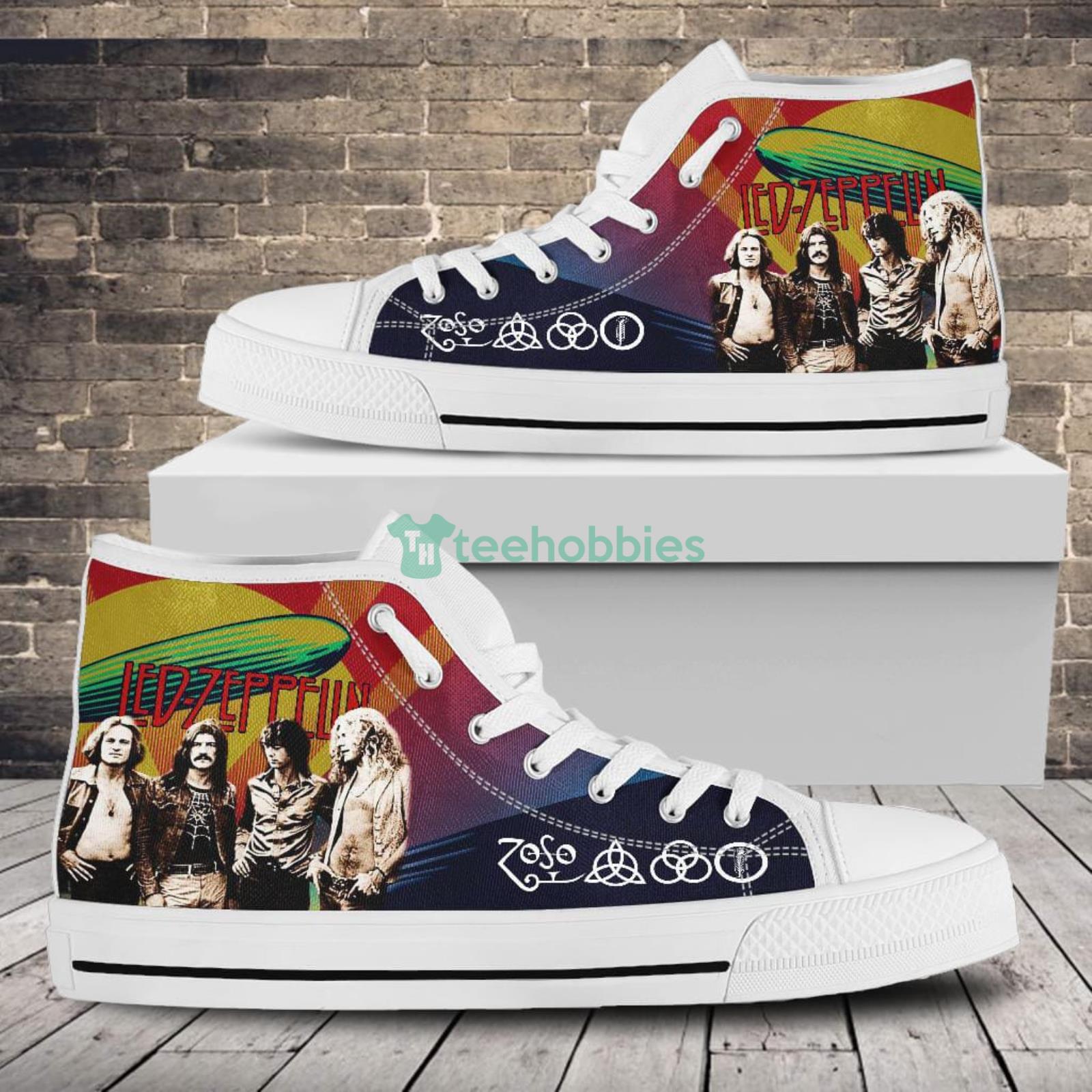 JWFancy Led Zeppelin High Top Canvas Sneakers Shoes For Men And Women