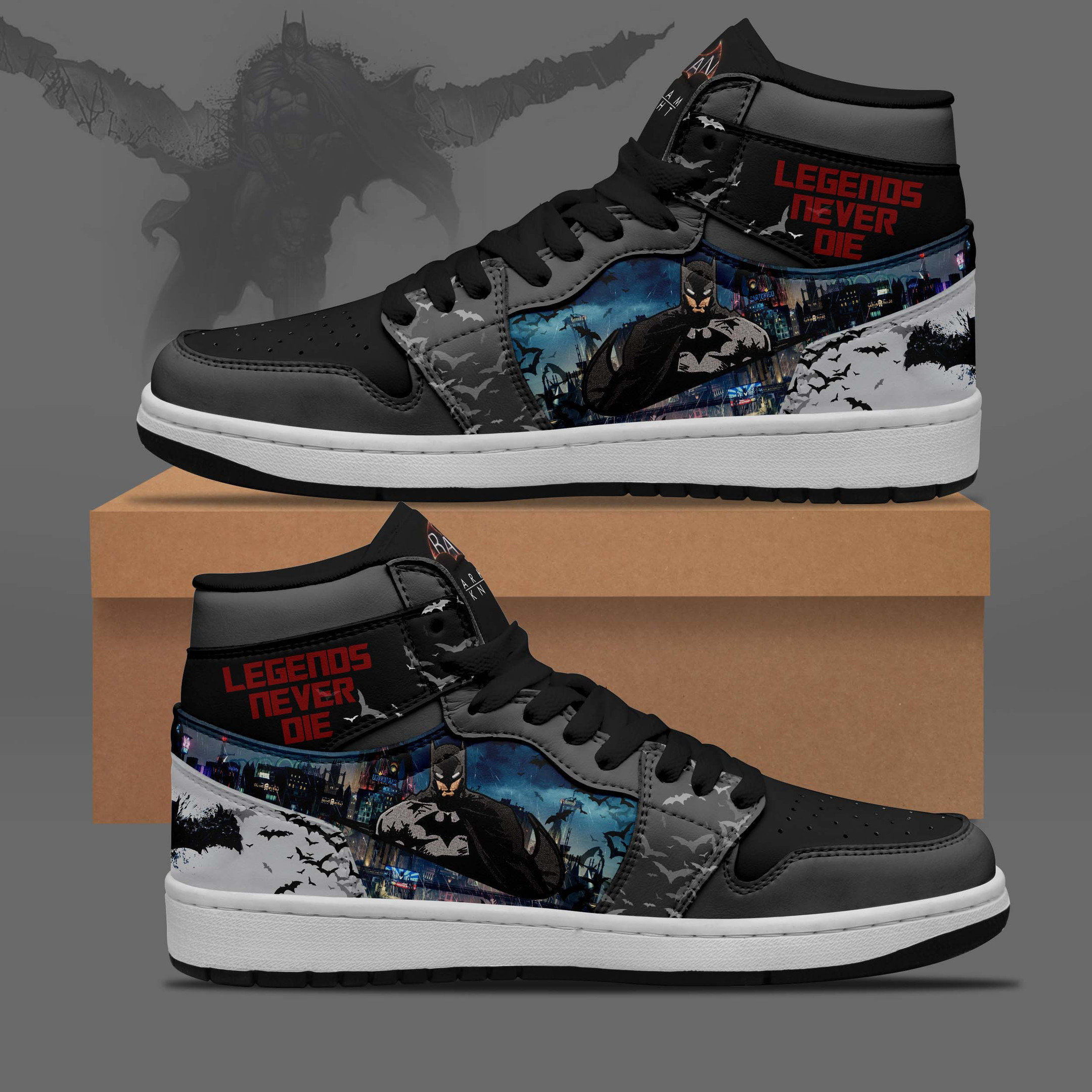 JWFancy Legends Never Die AJ1 High Sneakers Shoes For Men And Women