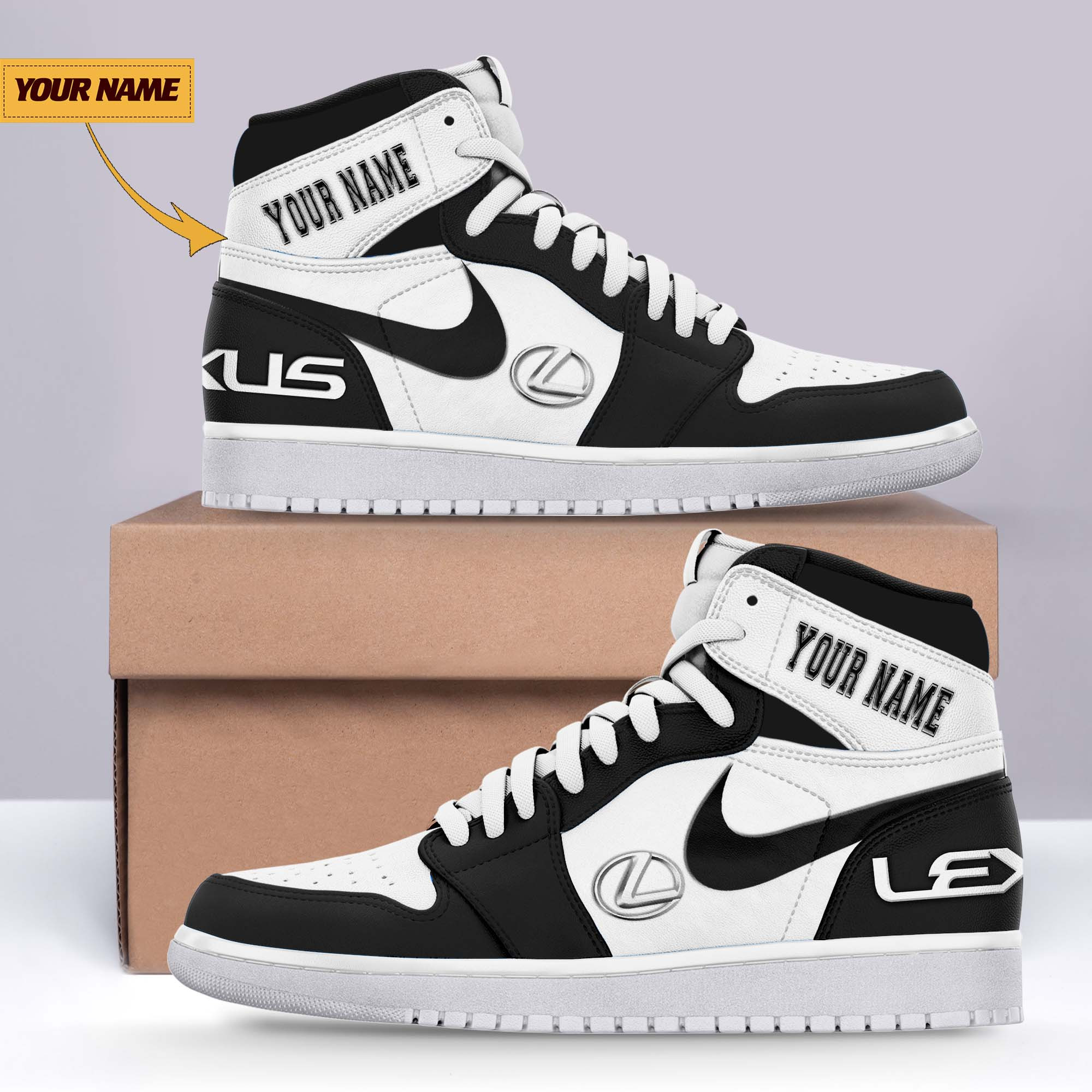 JWFancy Lexus AJ1 High Sneakers Shoes For Men And Women