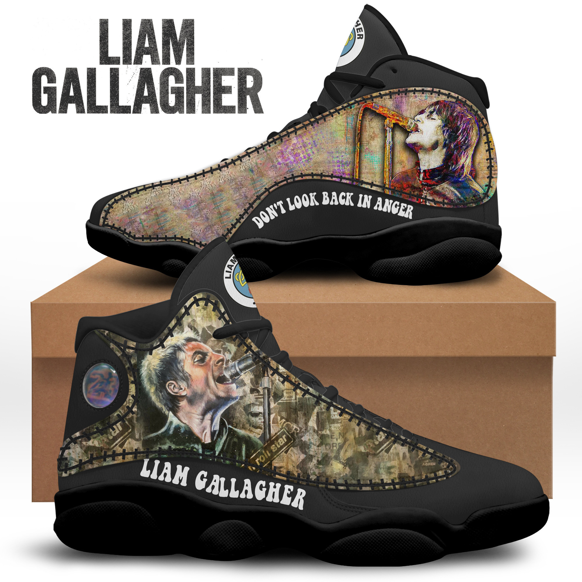 JWFancy Liam Gallagher AJ13 Sneakers Shoes For Men And Women