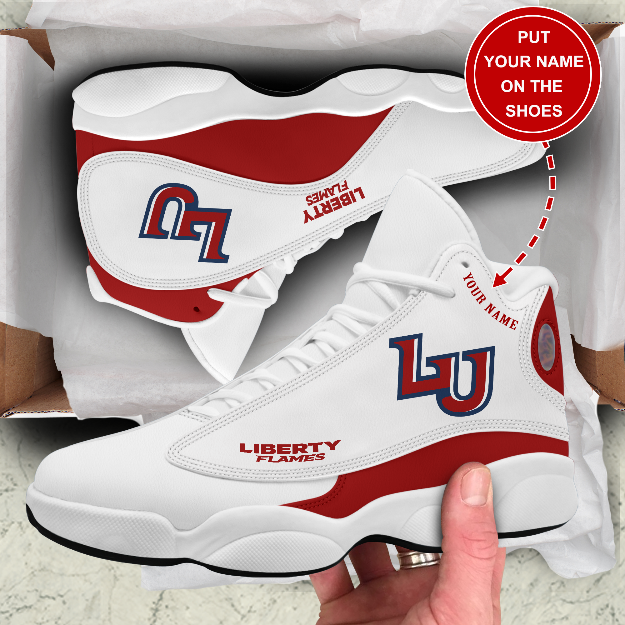 JWFancy Liberty Flames AJ13 Sneakers Shoes For Men And Women