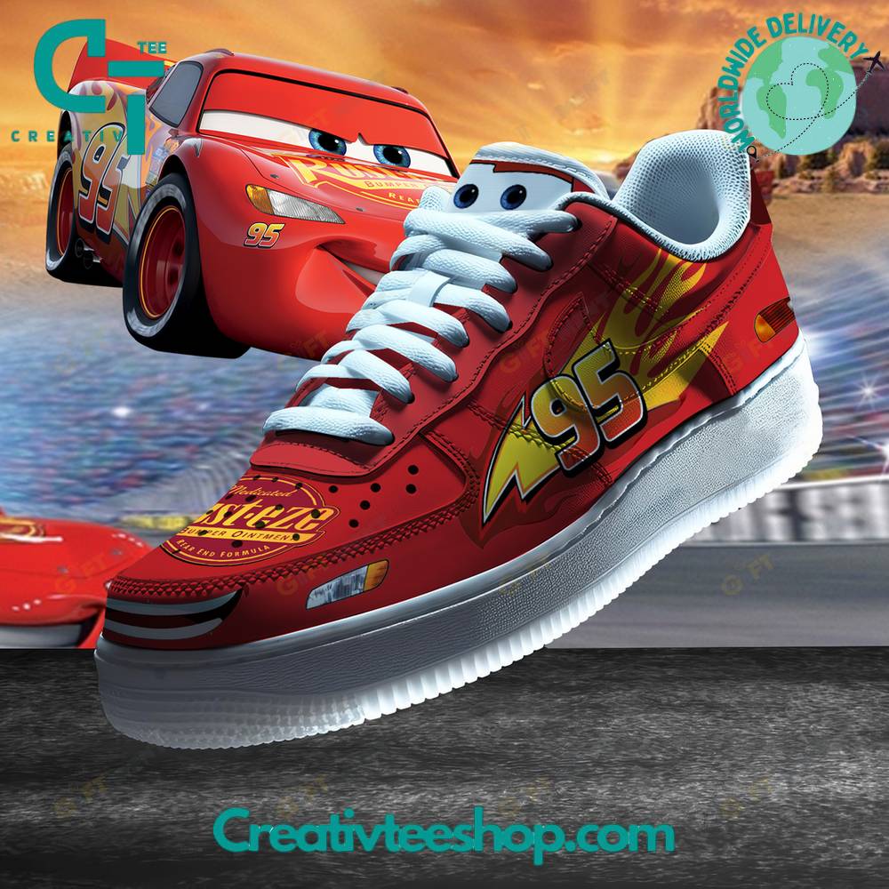JWFancy Lightning McQueen Air Low-Top Sneakers Shoes For Men And Women