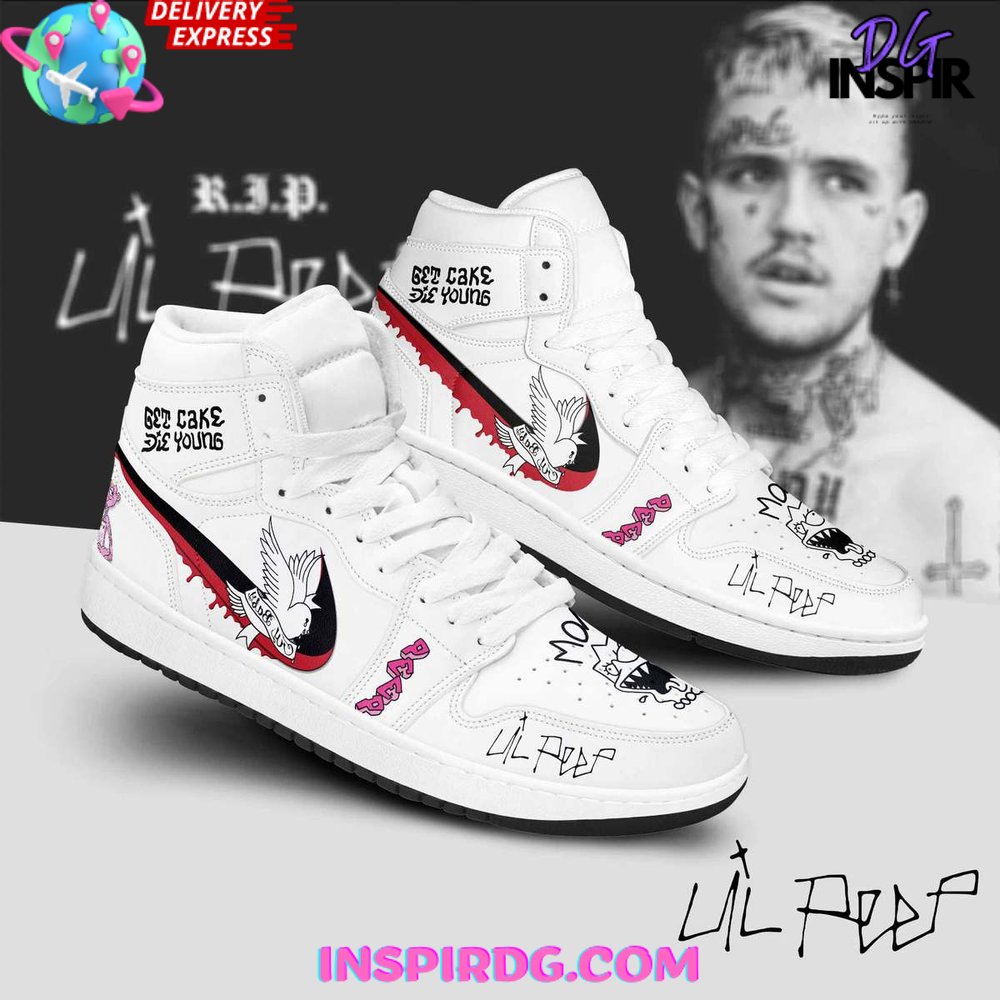 JWFancy Lil Peep AJ1 High Sneakers Shoes For Men And Women