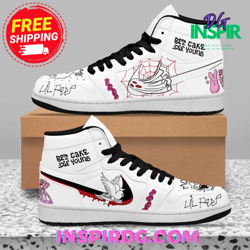 JWFancy Lil Peep AJ1 High Sneakers Shoes For Men And Women
