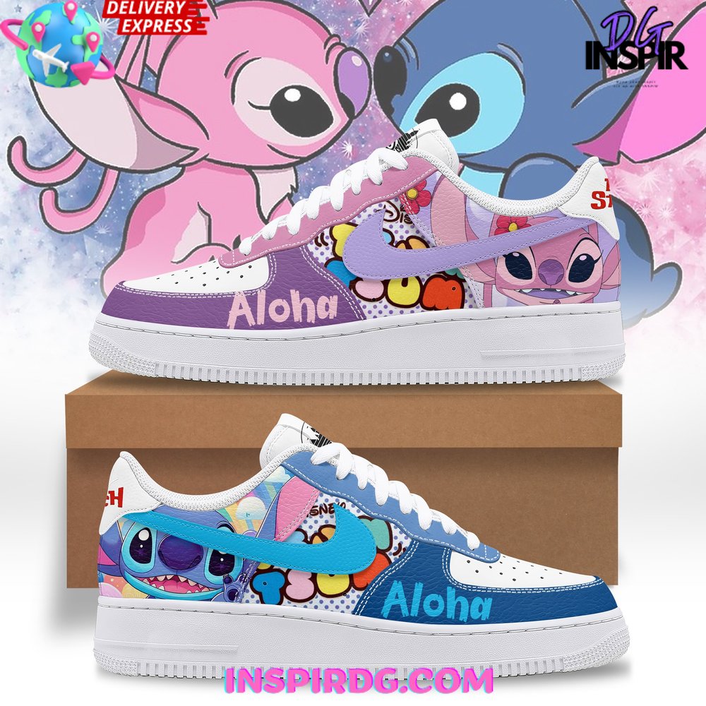 JWFancy Lilo & Stitch Air Low-Top Sneakers Shoes For Men And Women