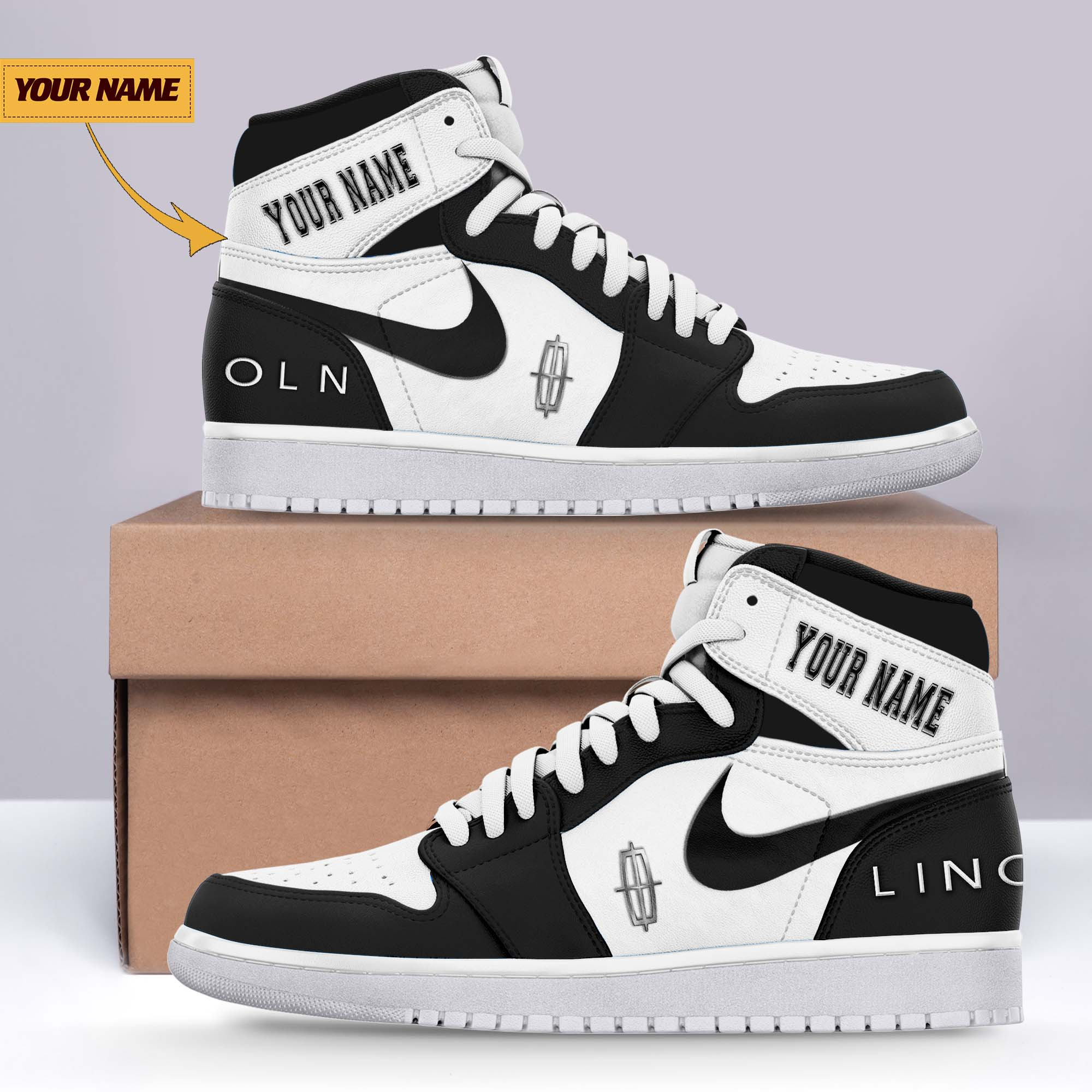 JWFancy Lincoln AJ1 High Sneakers Shoes For Men And Women