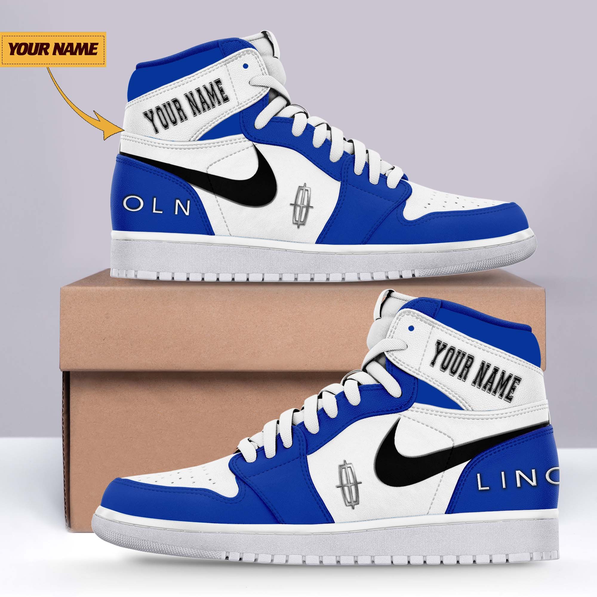 JWFancy Lincoln AJ1 High Sneakers Shoes For Men And Women