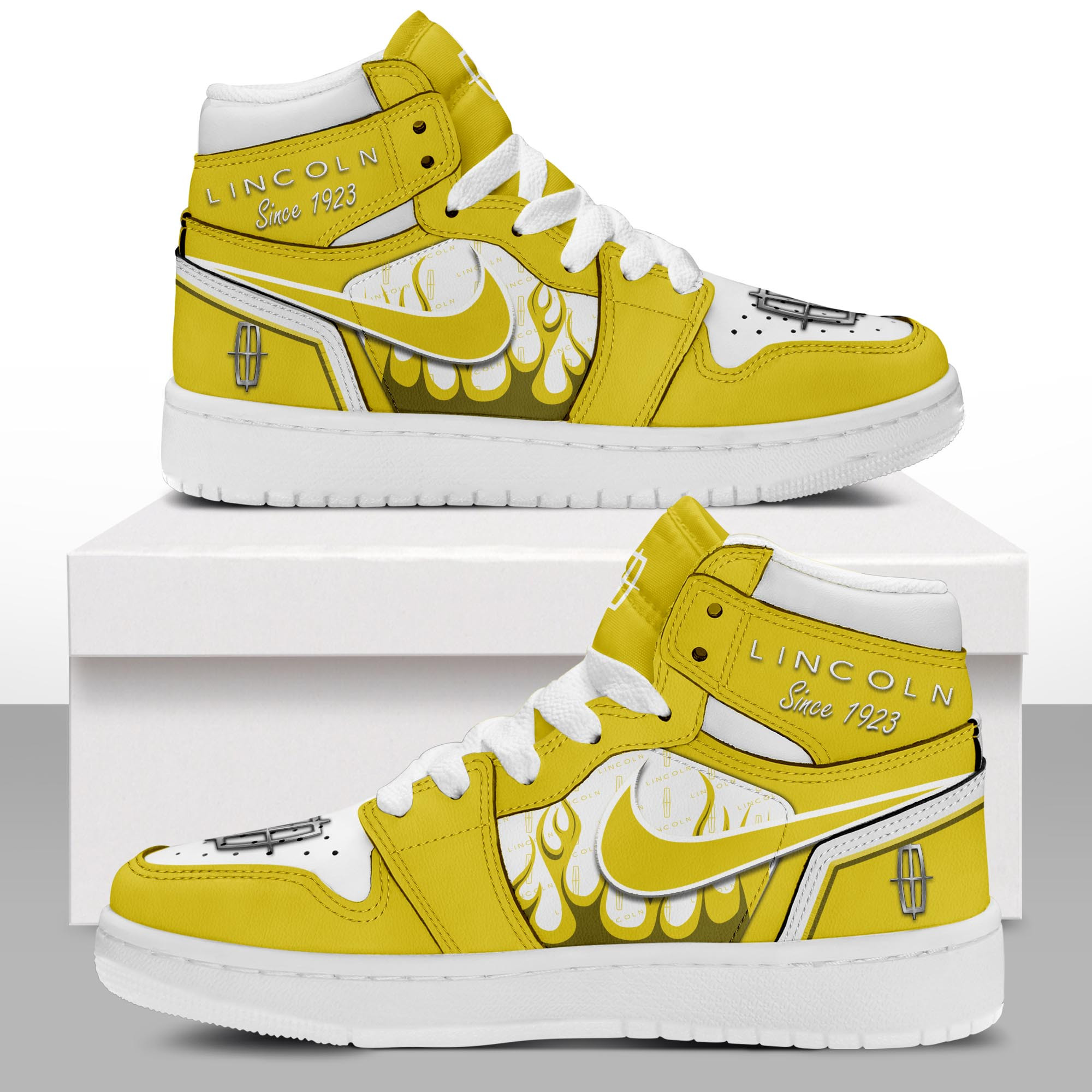 JWFancy Lincoln AJ1 High Sneakers Shoes For Men And Women