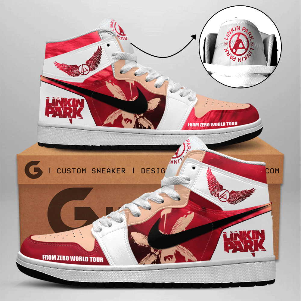 JWFancy Linkin Park AJ1 High Sneakers Shoes For Men And Women