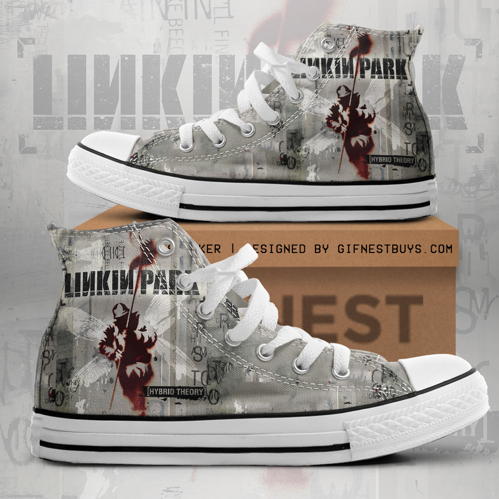 JWFancy Linkin Park High Top Canvas Sneakers Shoes For Men And Women