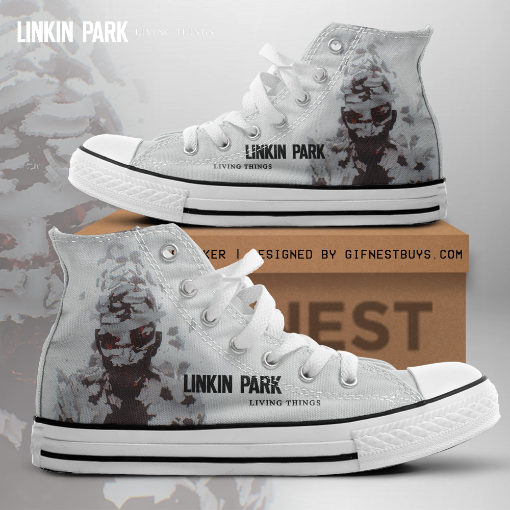 JWFancy Linkin Park High Top Canvas Sneakers Shoes For Men And Women