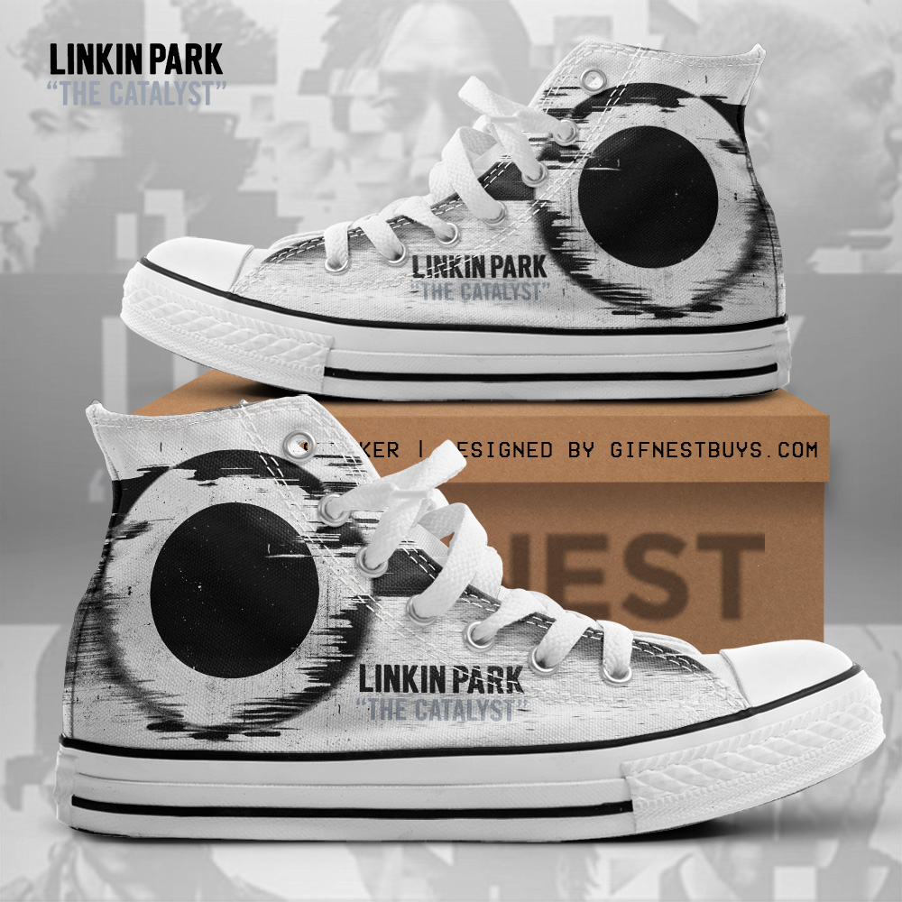 JWFancy Linkin Park High Top Canvas Sneakers Shoes For Men And Women