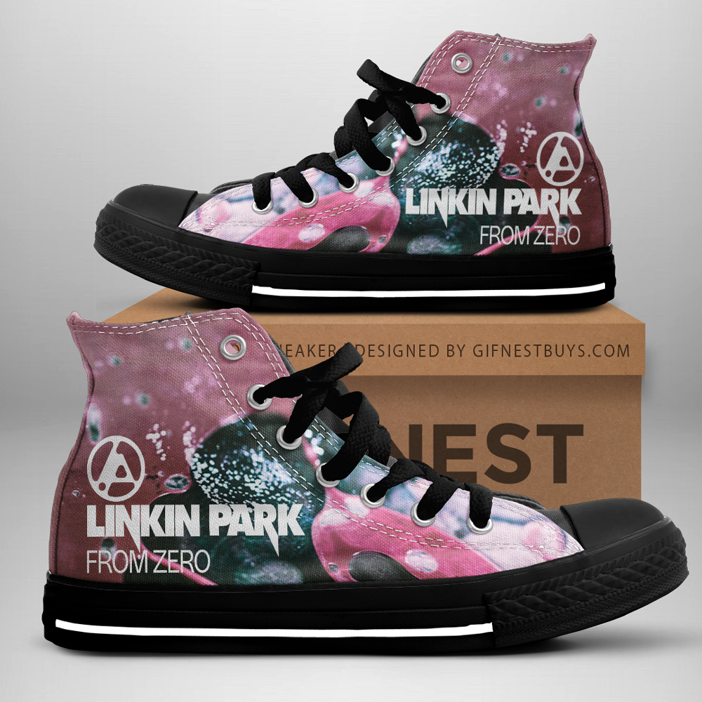 JWFancy Linkin Park High Top Canvas Sneakers Shoes For Men And Women
