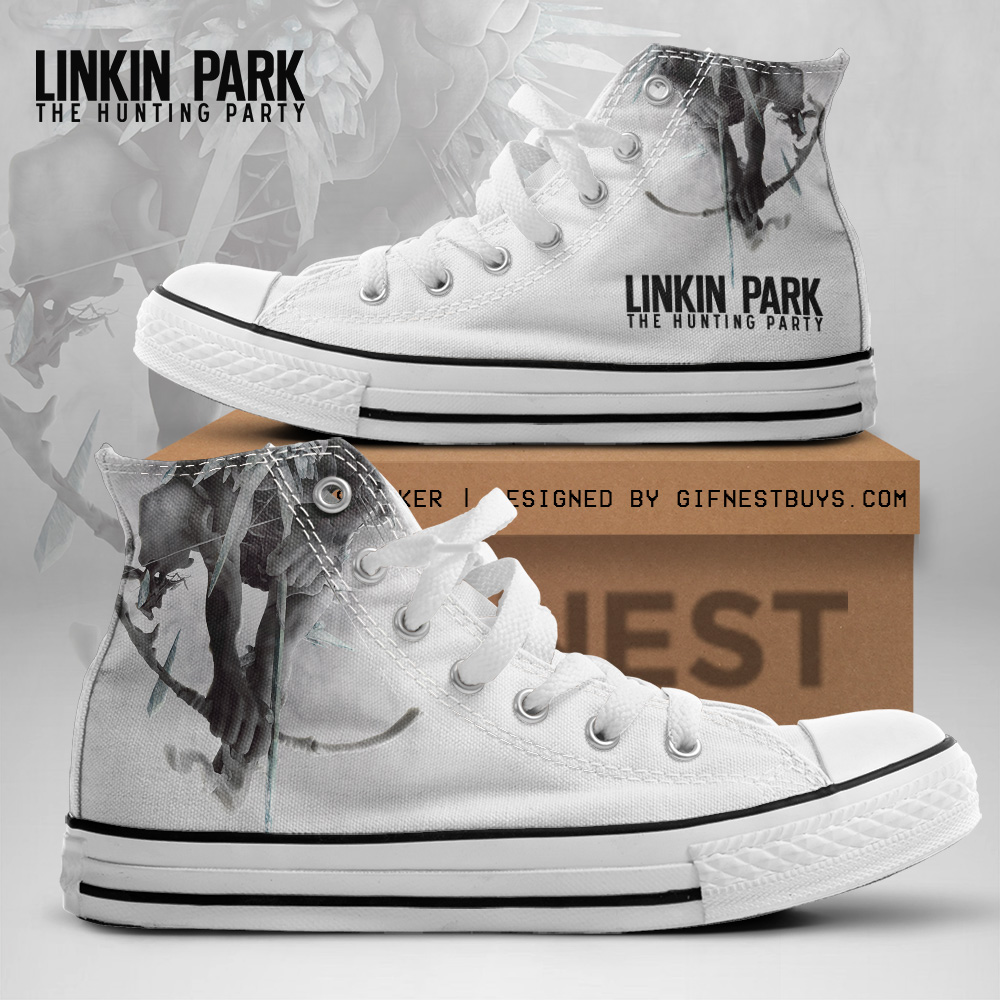 JWFancy Linkin Park High Top Canvas Sneakers Shoes For Men And Women