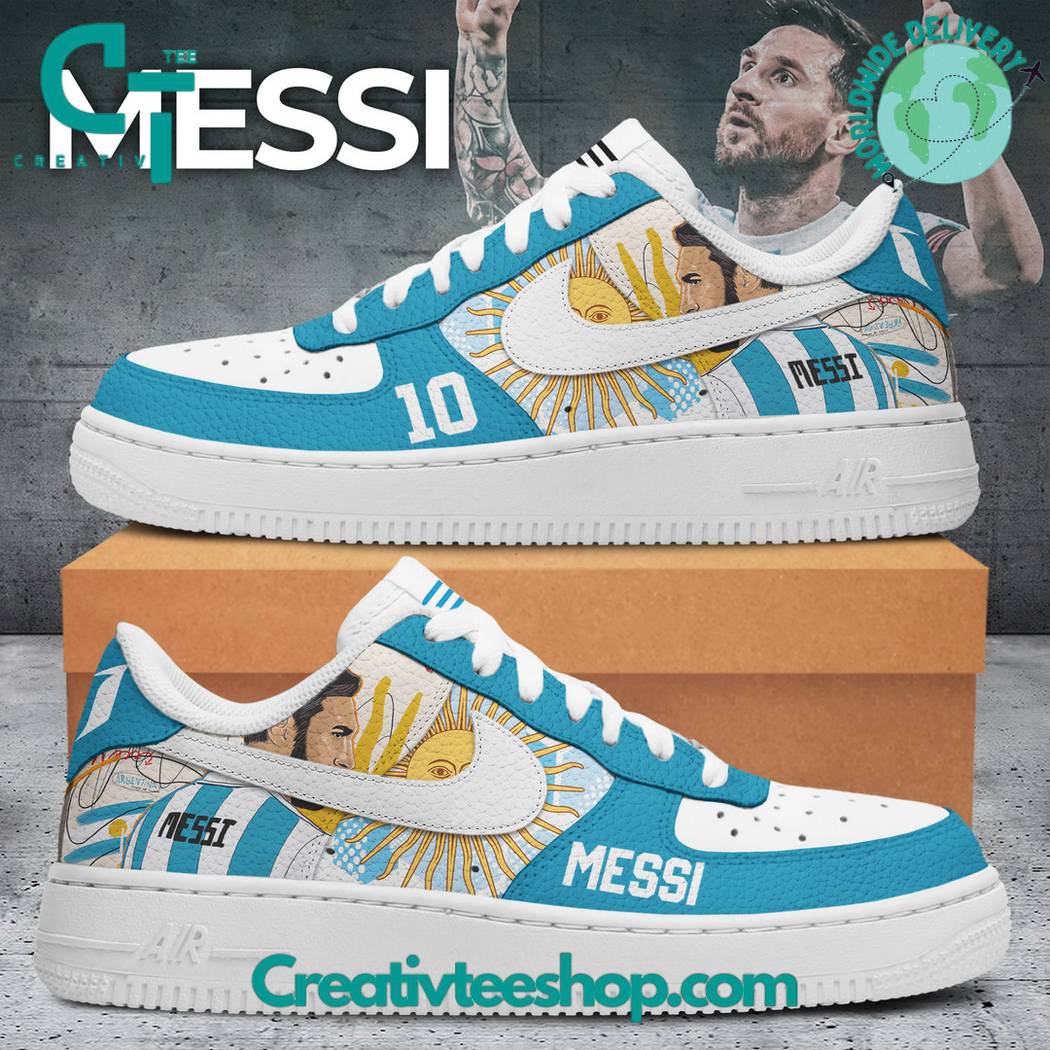 JWFancy Lionel Messi Air Low-Top Sneakers Shoes For Men And Women
