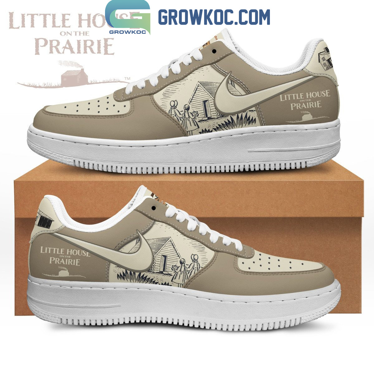 JWFancy Little House on the Prairie Air Low-Top Sneakers Shoes For Men And Women