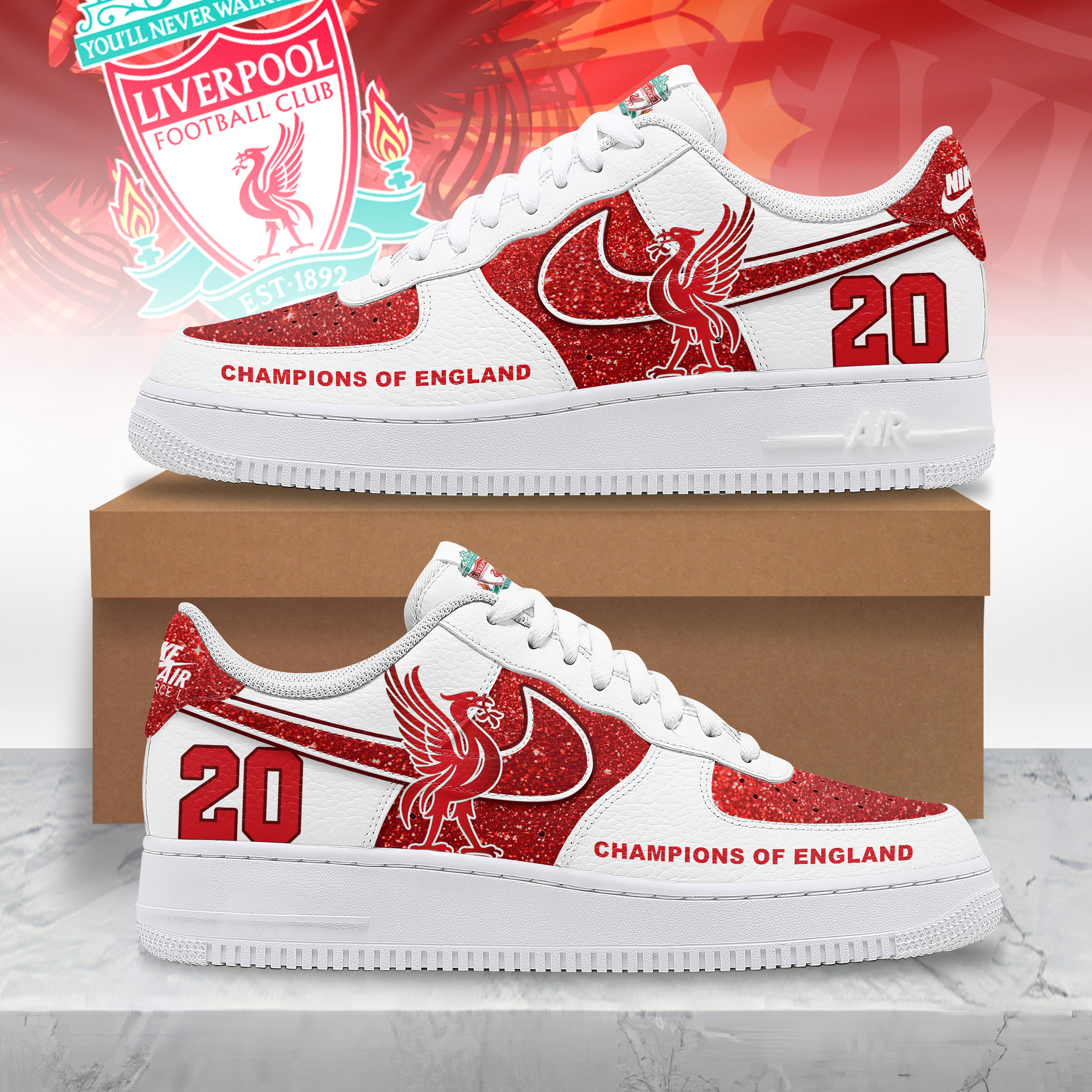 JWFancy Liverpool Air Low-Top Sneakers Shoes For Men And Women