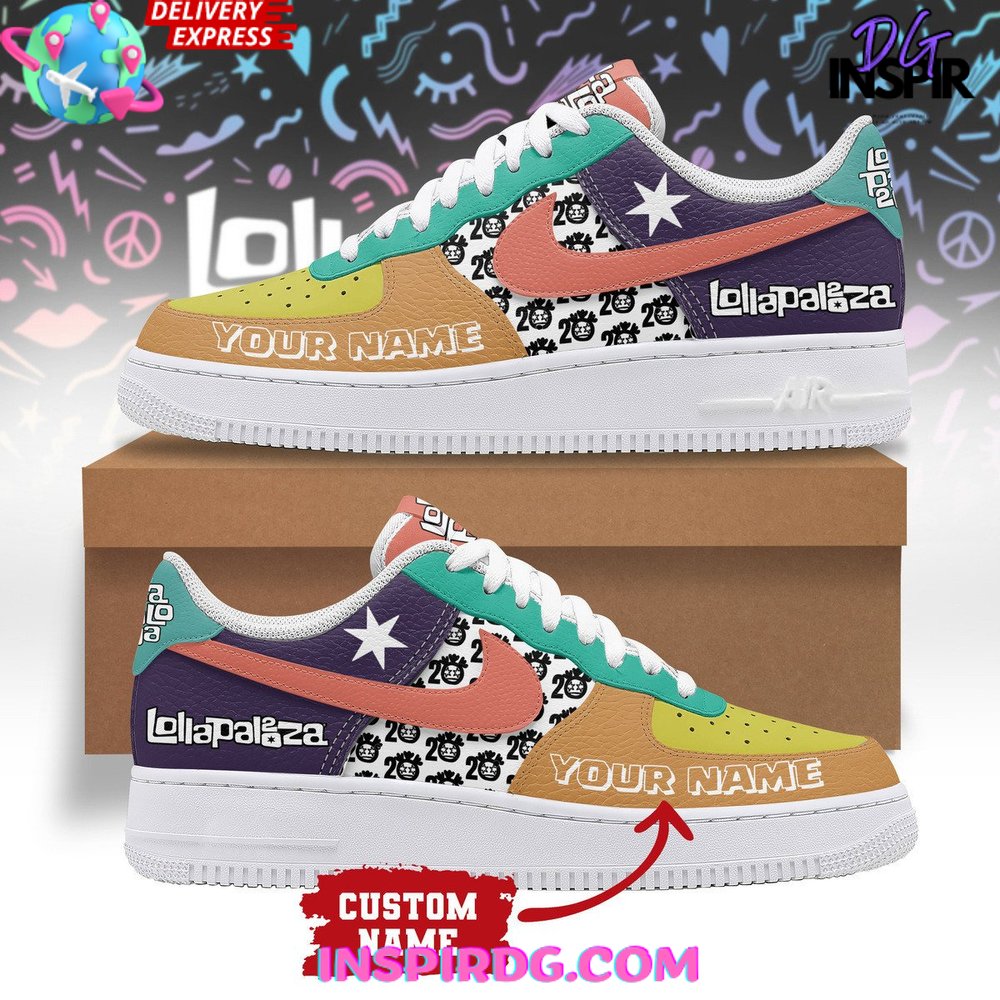 JWFancy Lollapalooza Festival Air Low-Top Sneakers Shoes For Men And Women