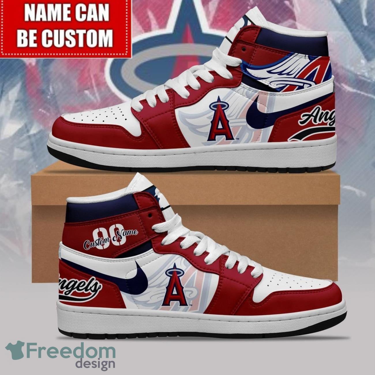 JWFancy Los Angeles Angels AJ1 High Sneakers Shoes For Men And Women