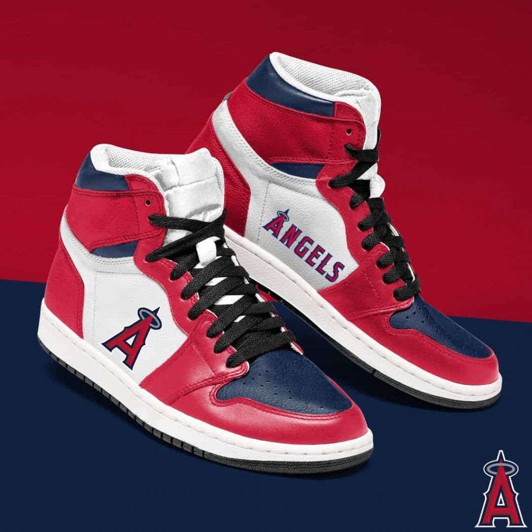 JWFancy Los Angeles Angels AJ1 High Sneakers Shoes For Men And Women